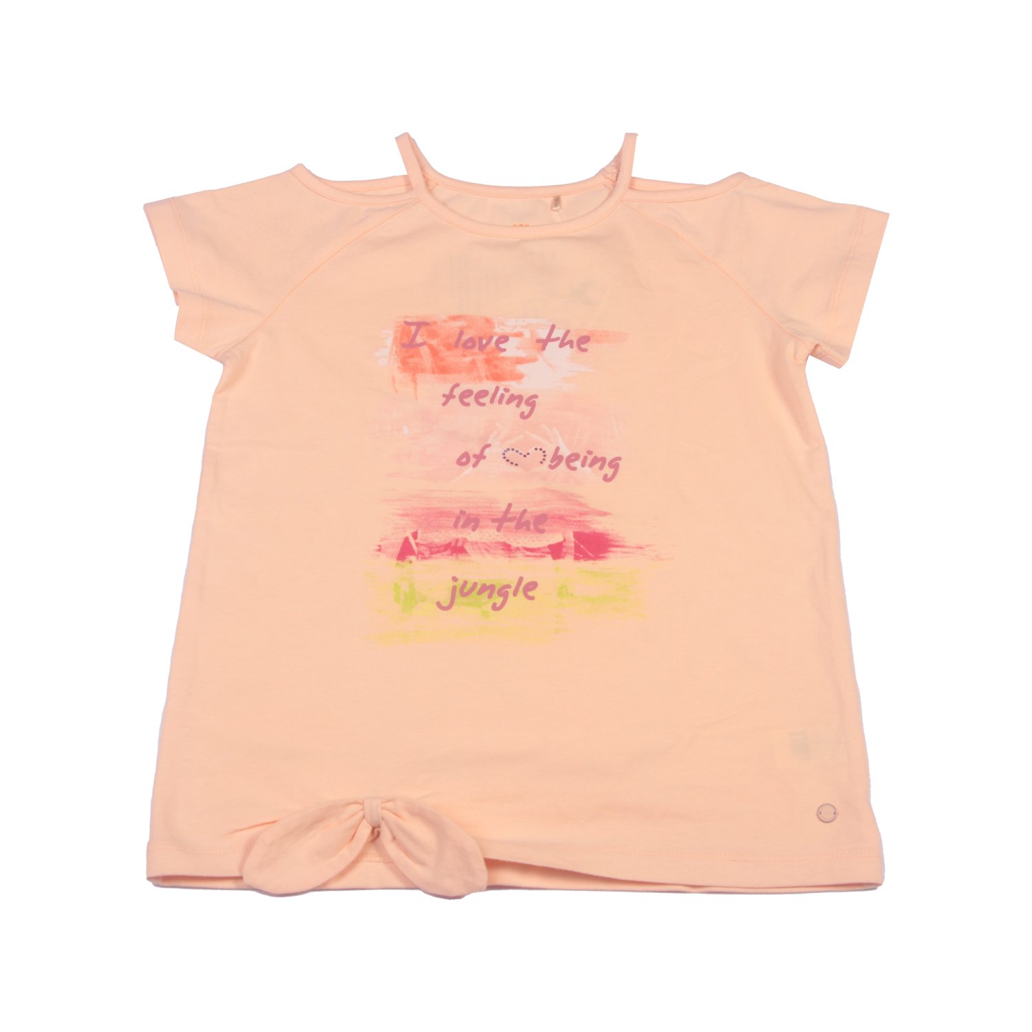 POLERA MANGA CORTA NIÑA PILLÍN PVW630DAM NARANJA - 1