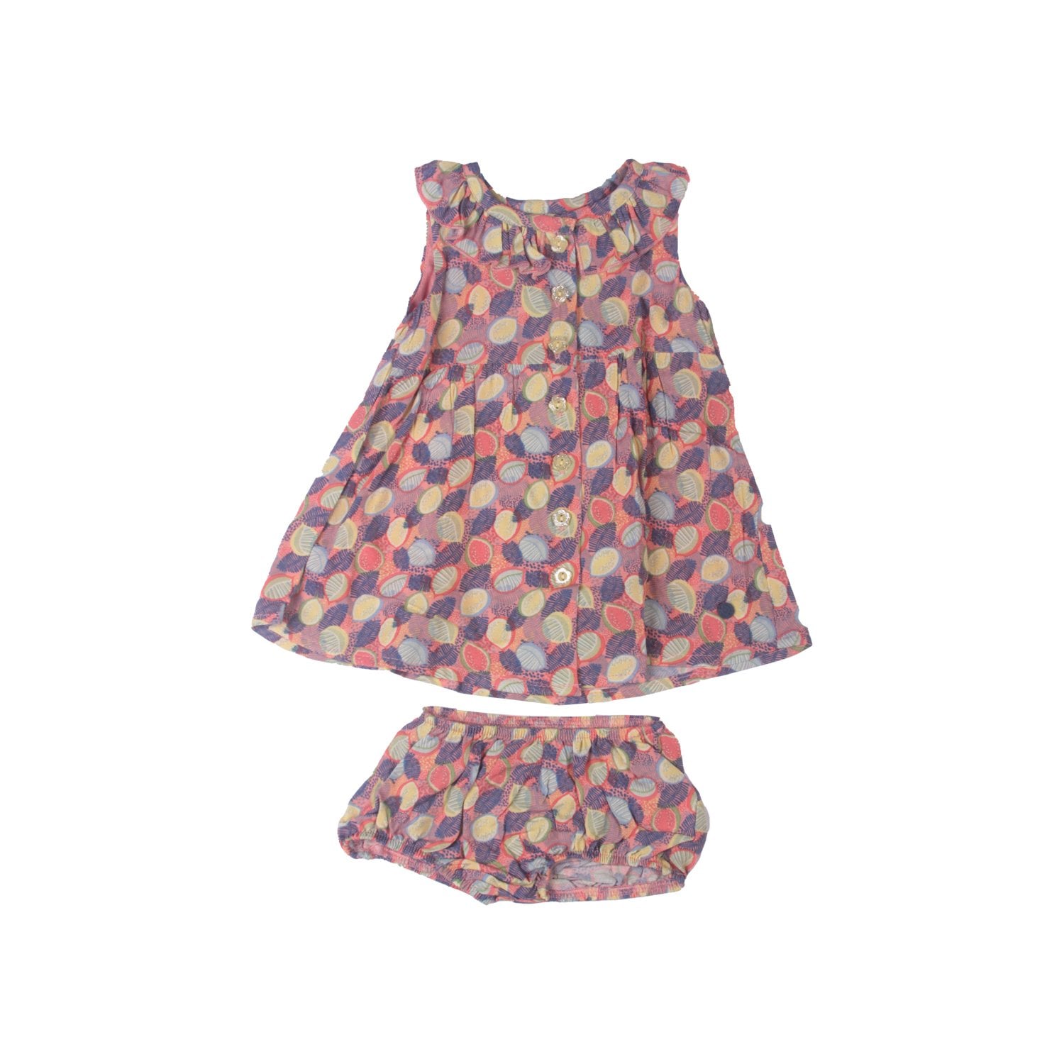 VESTIDO ALGODON NIÑA PILLIN NARANJO PVW817DAM BEBE NARANJA - 1