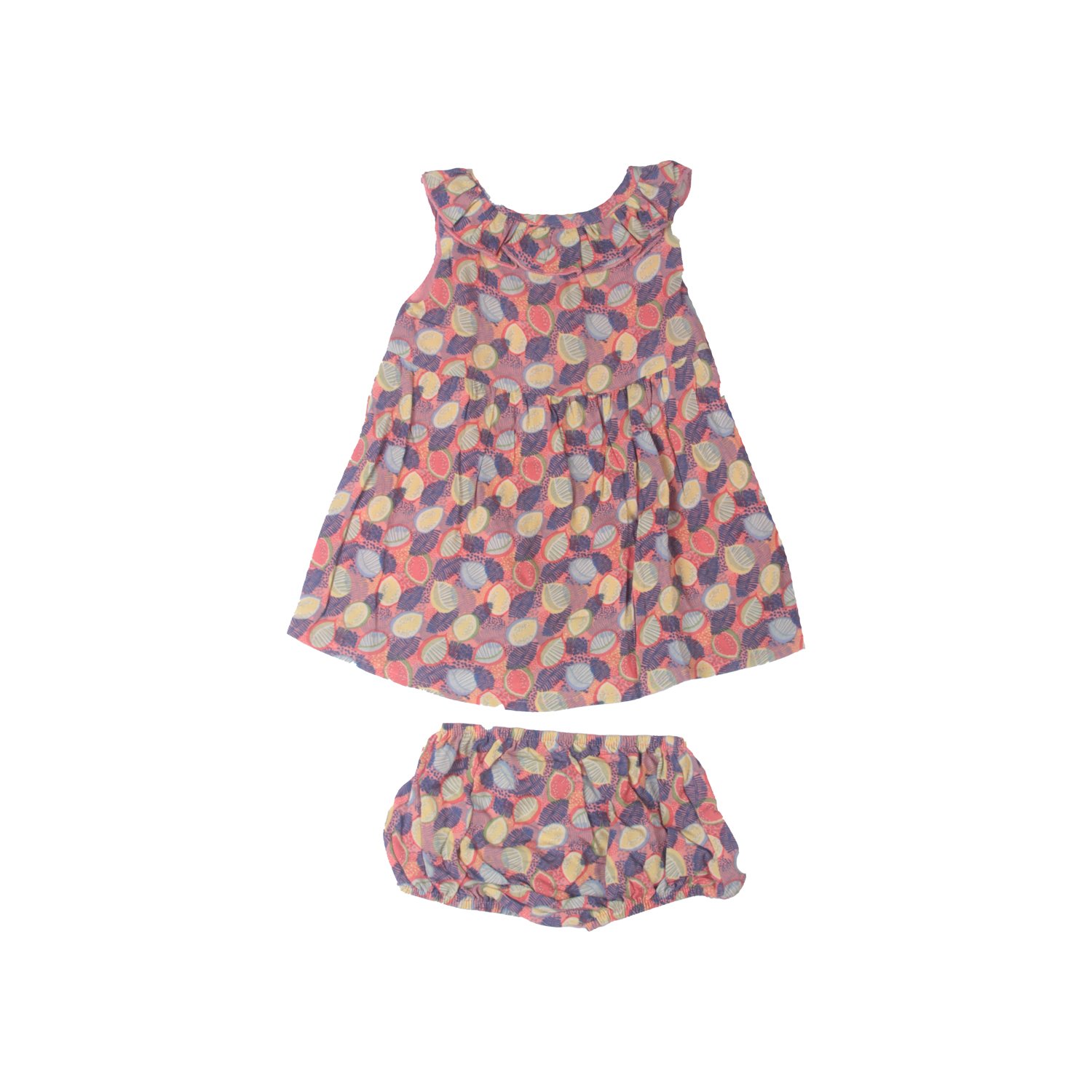 VESTIDO ALGODON NIÑA PILLIN NARANJO PVW817DAM BEBE NARANJA - 4