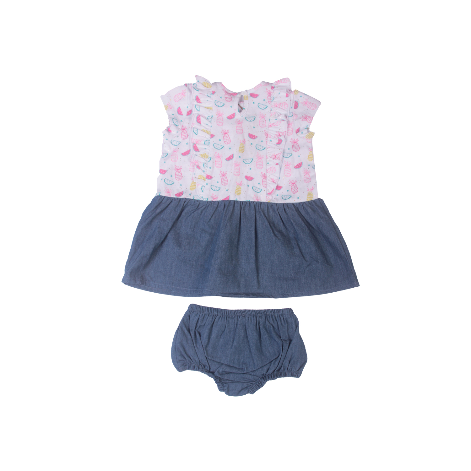 VESTIDO BEBE NIÑA AZUL PILLIN - 4
