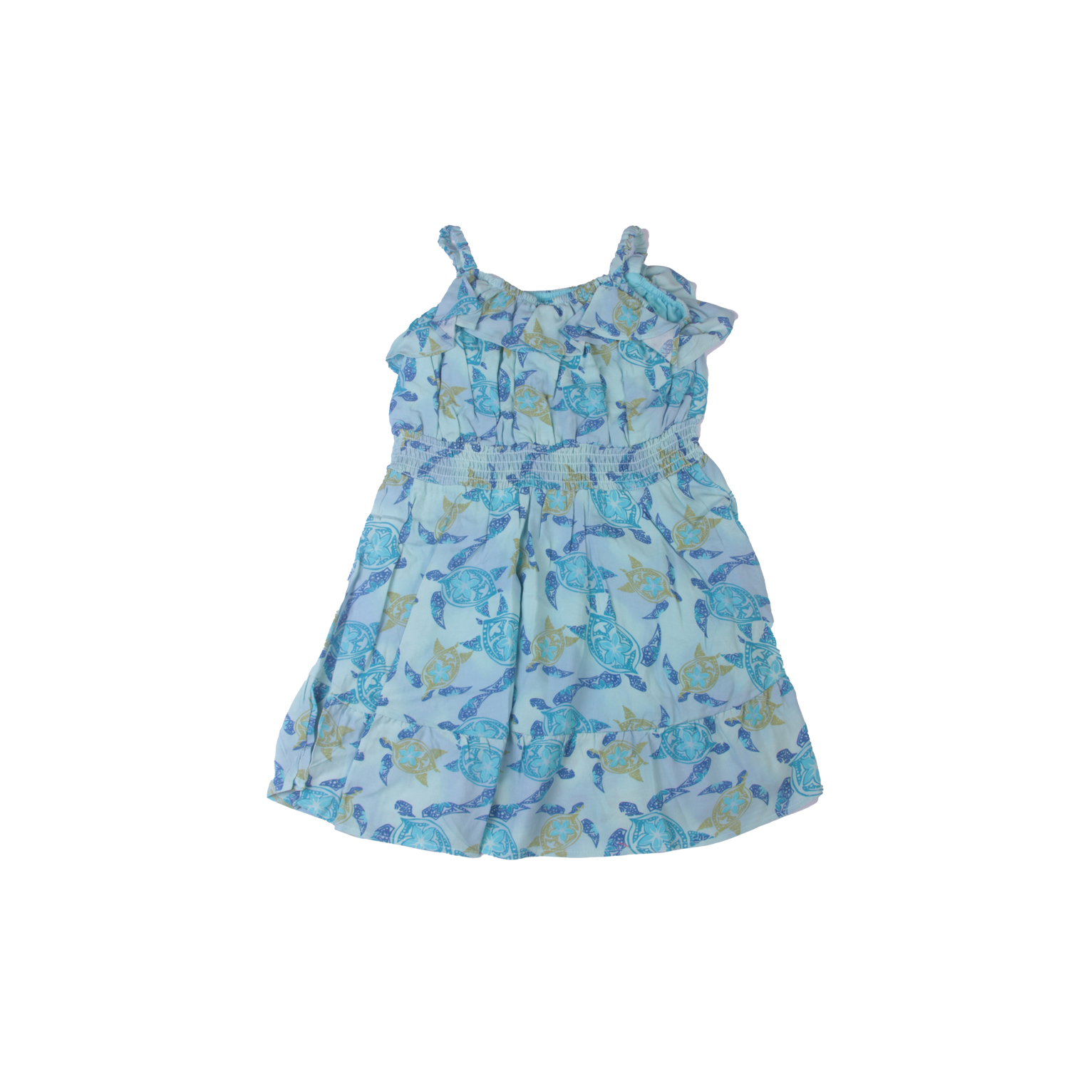 VESTIDO ALGODON NIÑA PILLIN TURQUESA PVW820CAL - 4