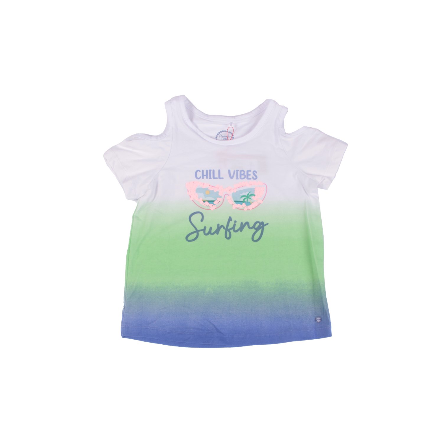 POLERA NIÑA PILLÍN PVW662VEL AZUL PETRÓLEO - 1