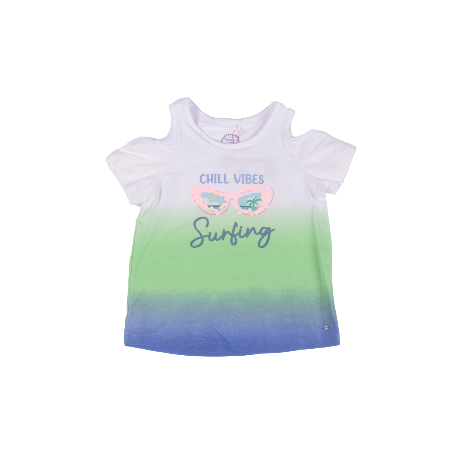 POLERA NIÑA PILLÍN PVW662VEL AZUL PETRÓLEO - 1