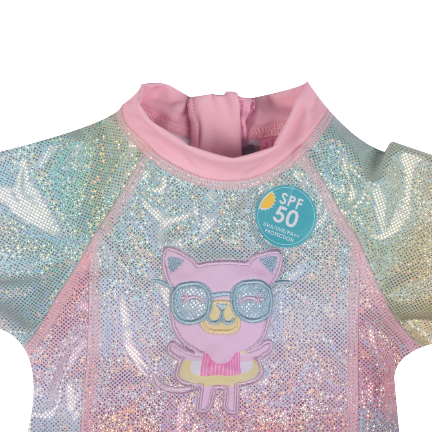 TRAJE DE BAÑO BEBE NIÑA ROSADO PILLIN - 2