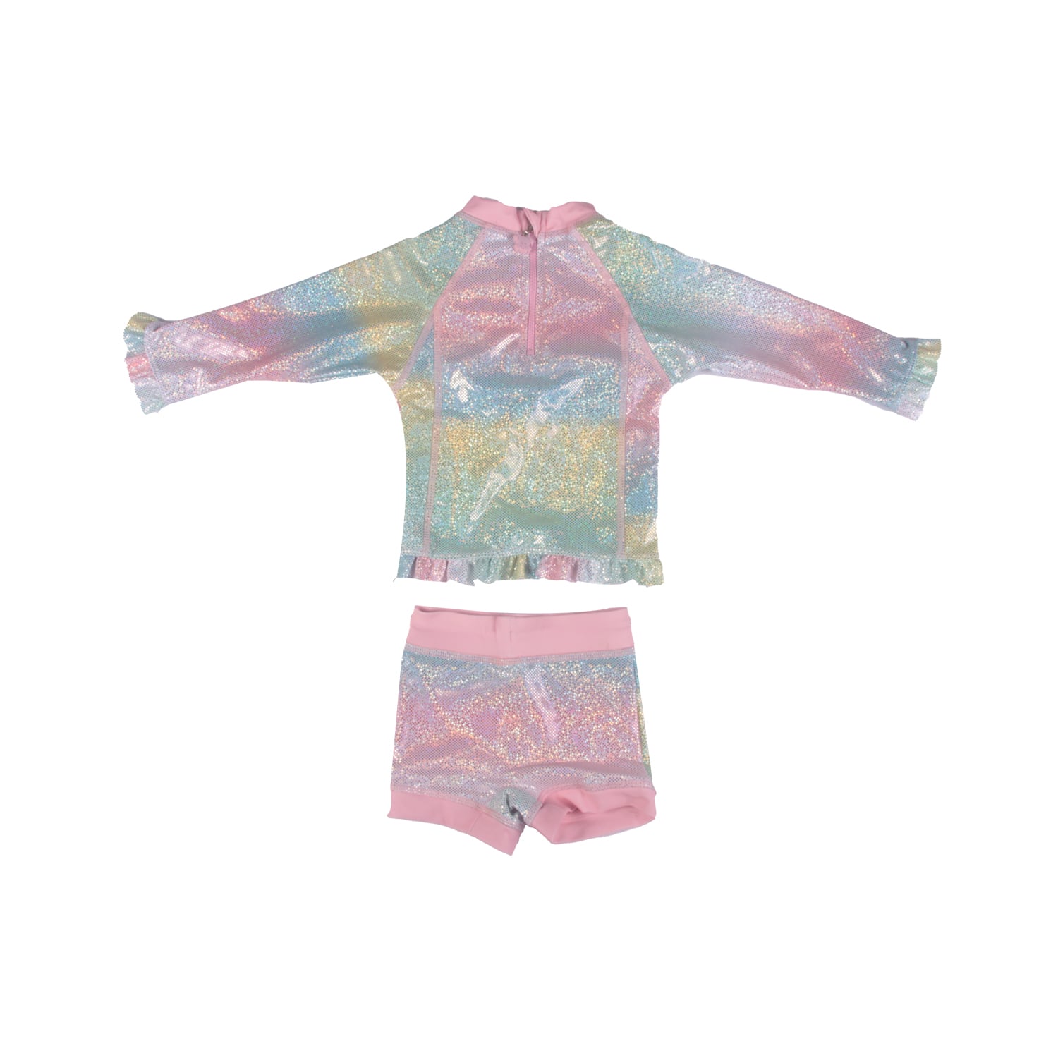 TRAJE DE BAÑO BEBE NIÑA ROSADO PILLIN - 4
