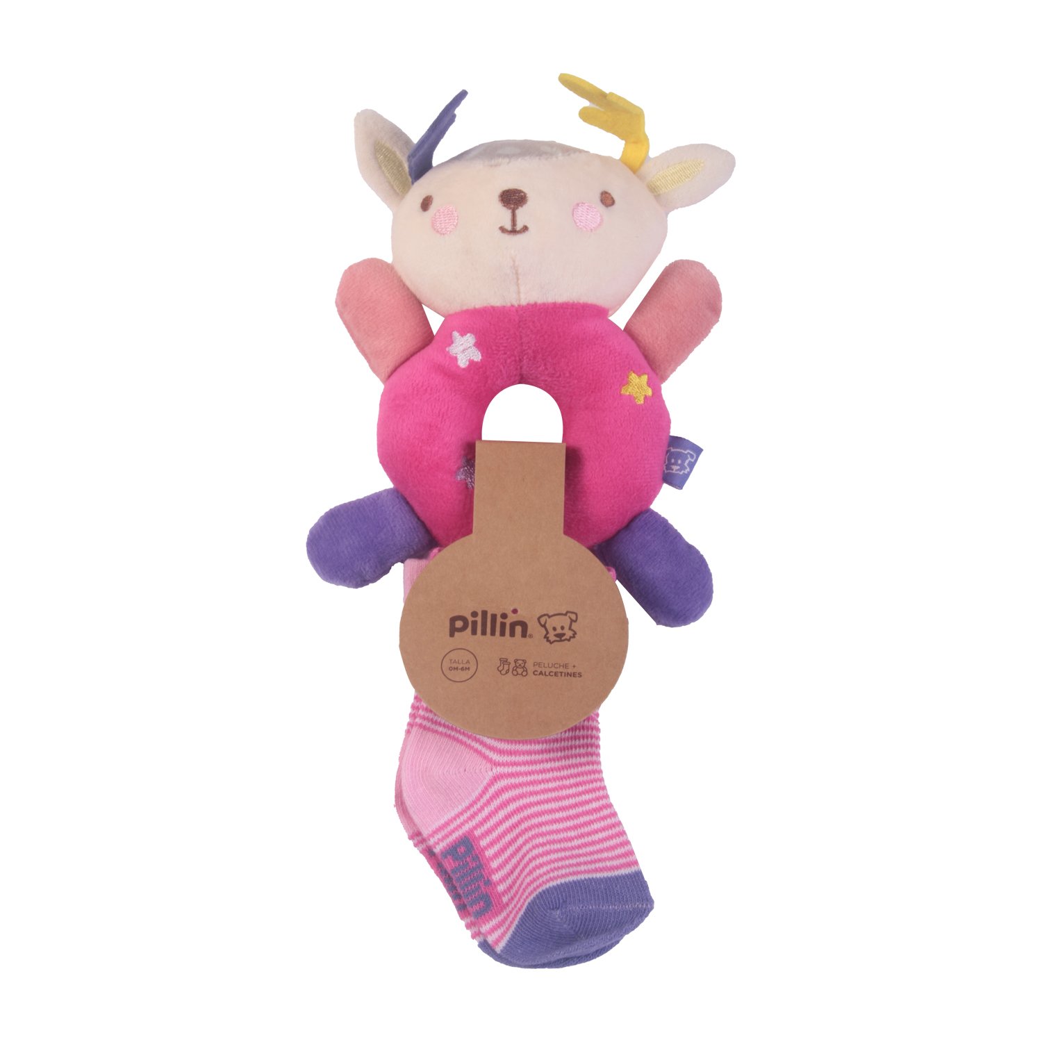 PELUCHE NIÑO PILLÍN BEIGE PRW163BEI BEBE - 1