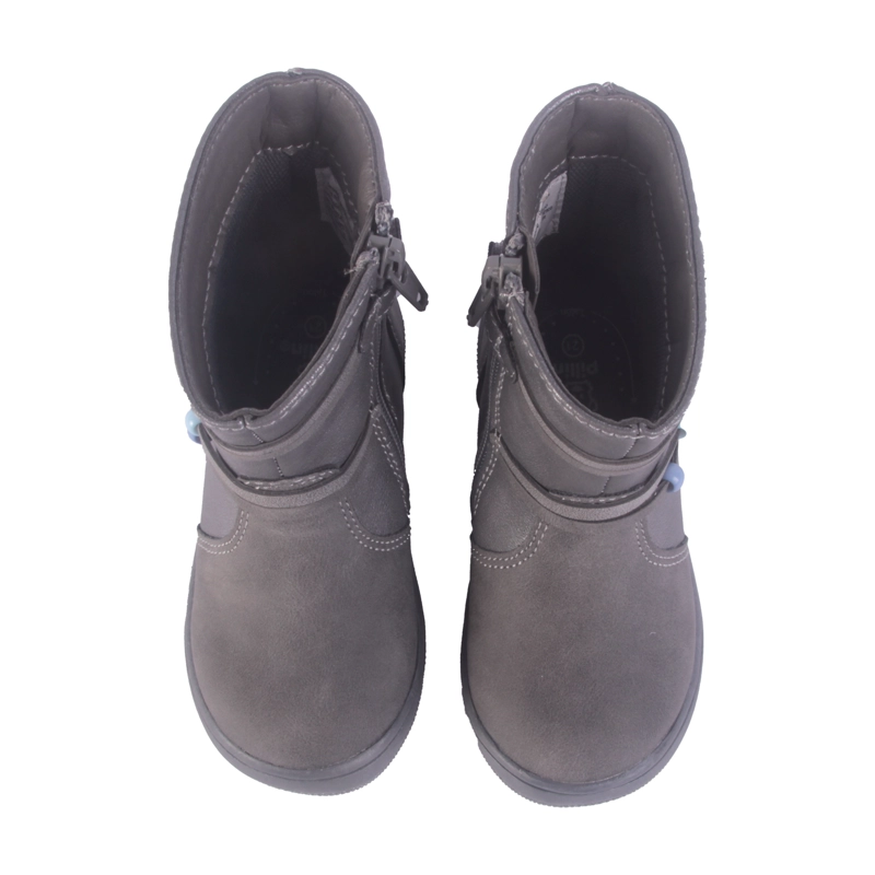 BOTA BEBE  NIÑA GRIS OSCURO PILLIN - 2