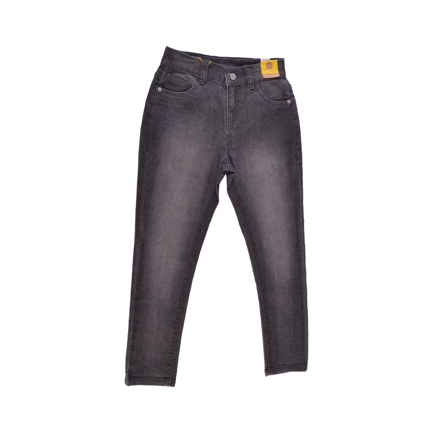 JEANS NIÑA GRIS OSCURO PILLIN - 1