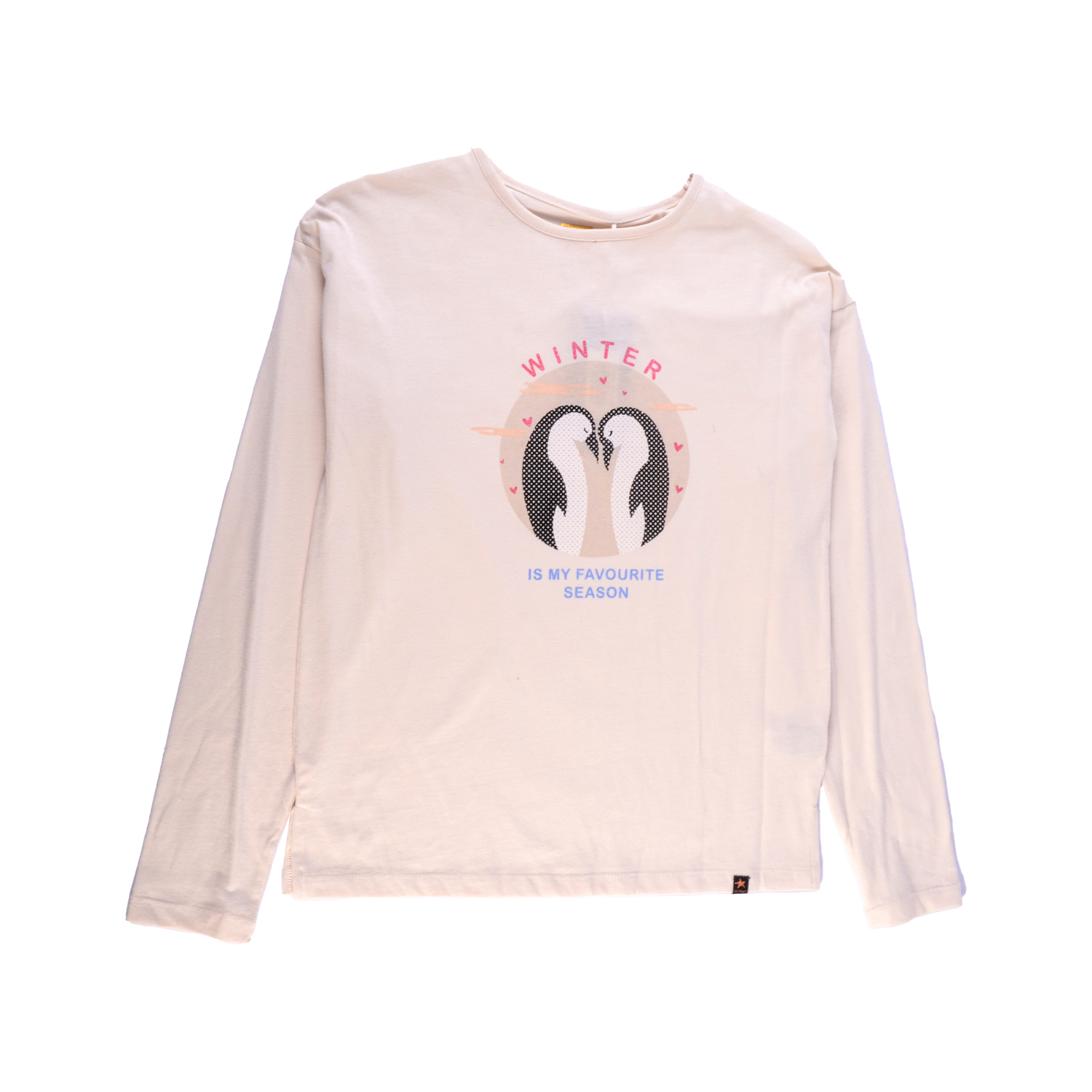 POLERA MANGA LARGA NIÑA PILLÍN TVX613CRU CRUDO - 1
