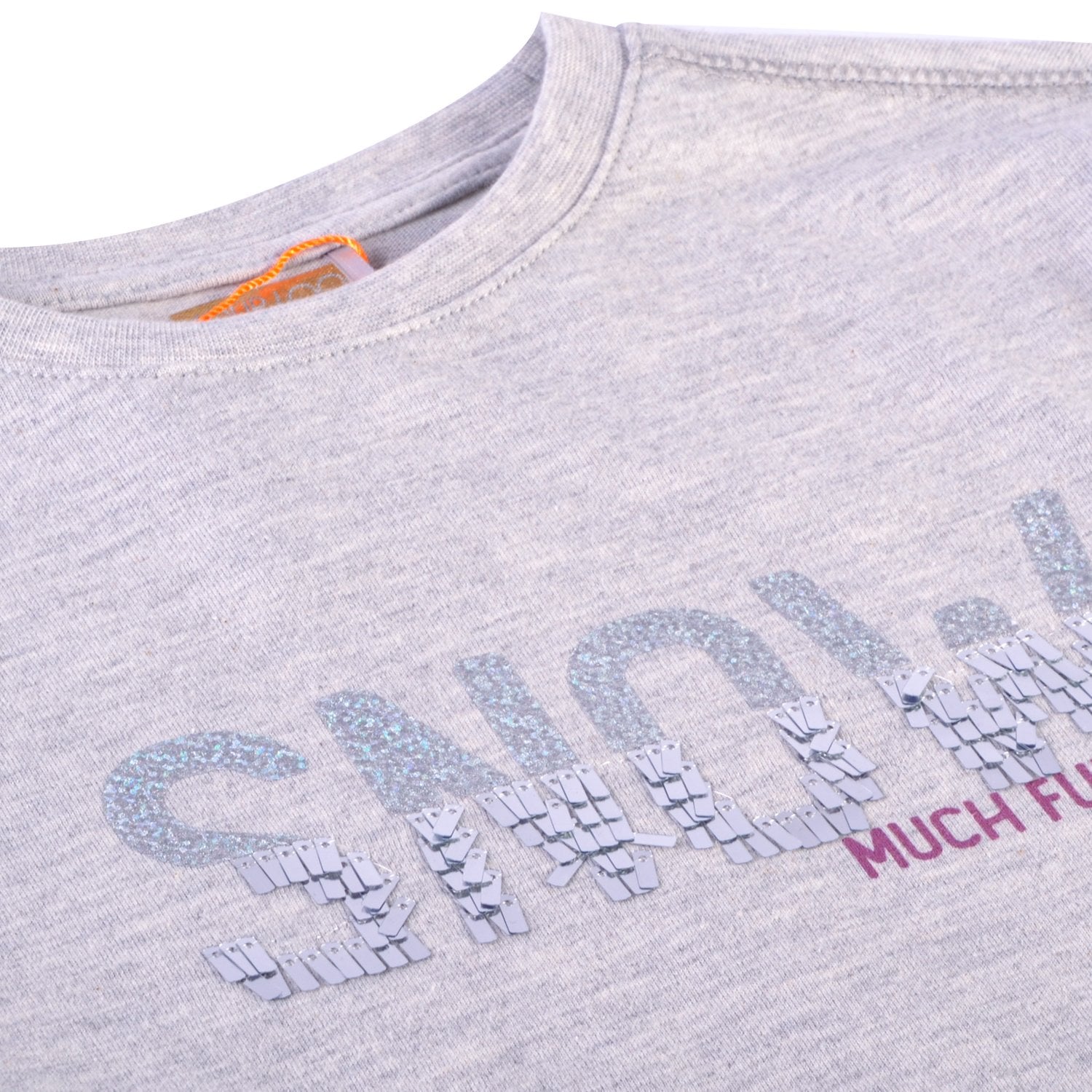 POLERA MANGA LARGA ALGODÓN NIÑA PILLÍN TVX605MLG GRIS CLARO - 3