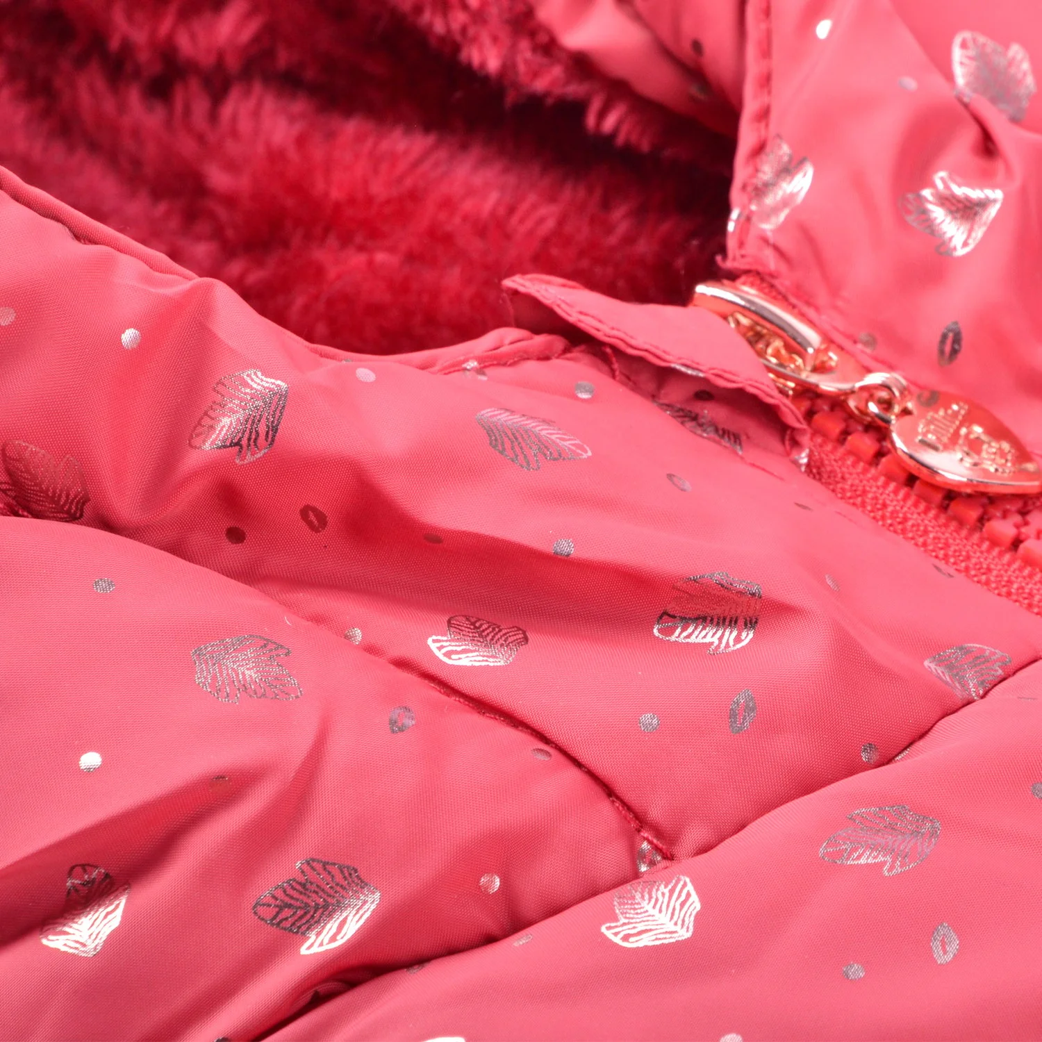 PARKA BEBE  NIÑA GUINDA PILLIN - 2