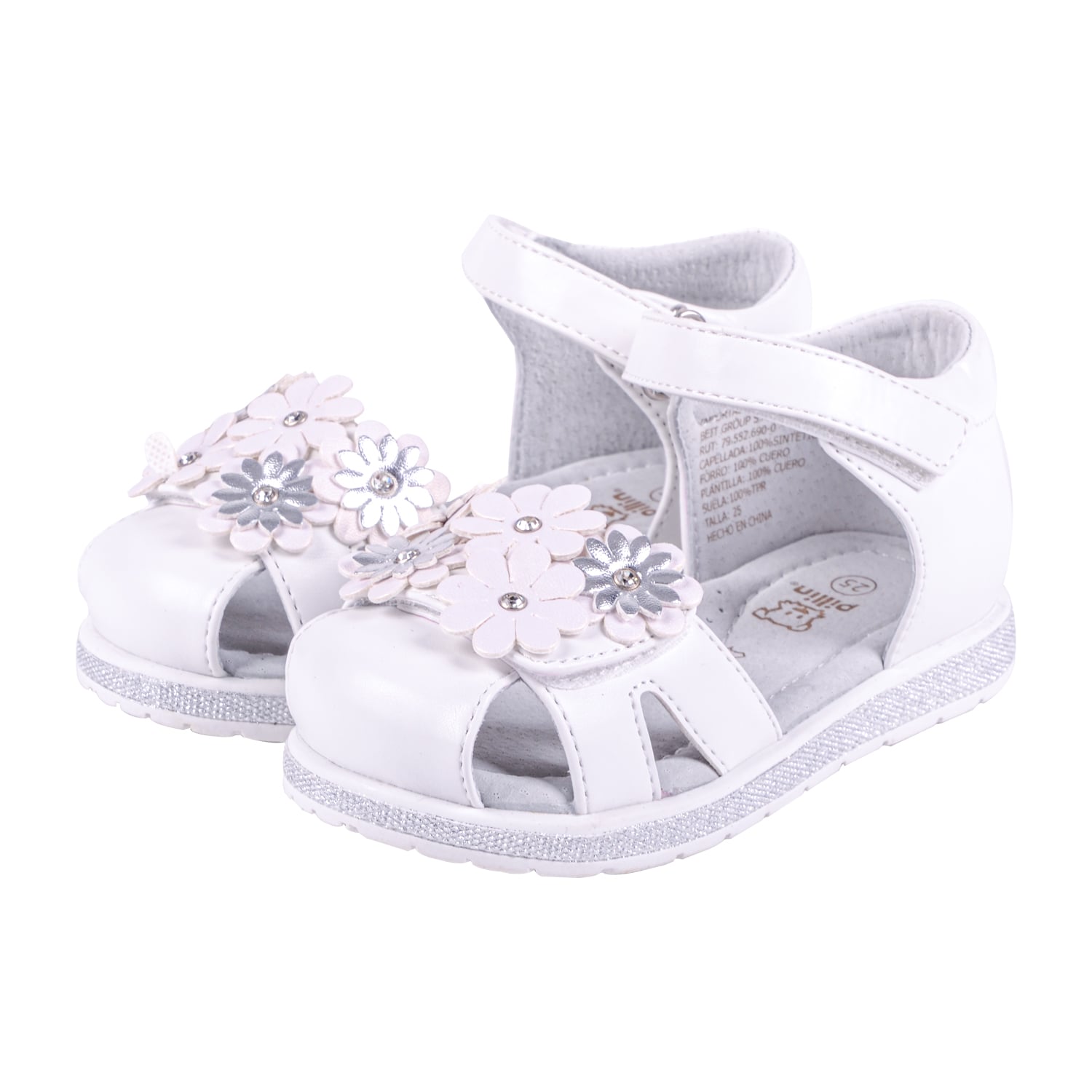 SANDALIAS NIÑA PILLÍN BEBE BLANCO - 1