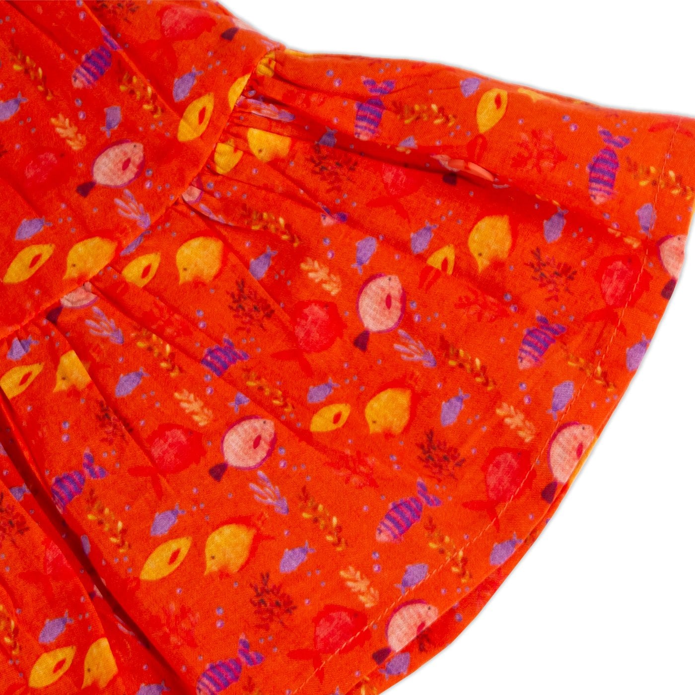 VESTIDO ALGODON NIÑA PILLIN NARANJO PVY811-23NAR BEBE NARANJA - 3
