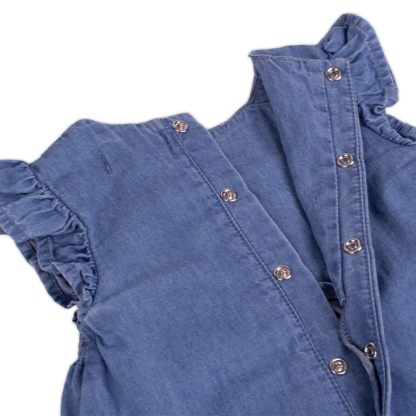 VESTIDO ALGODON NIÑA PILLIN DENIM PVY713-23DEN BEBE - 2