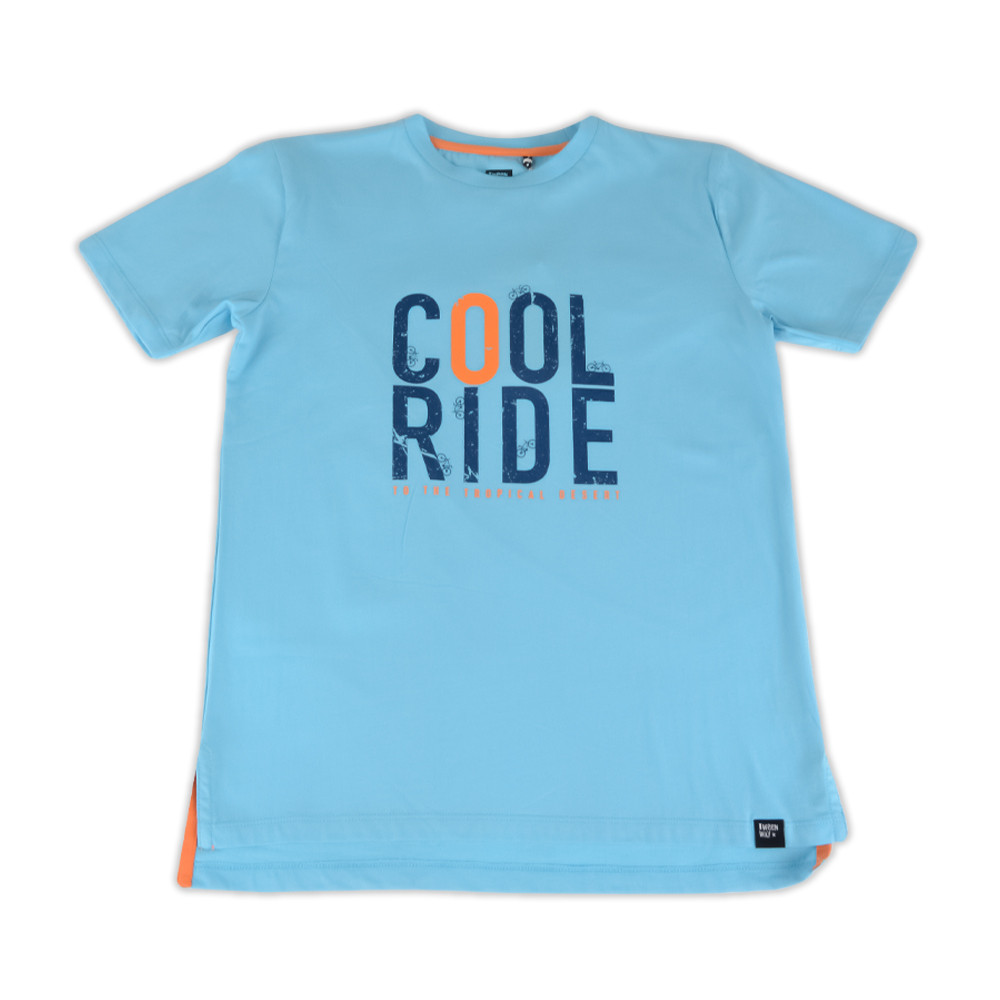 POLERA MANGA CORTA NIÑO TURQUESA PILLIN - 1