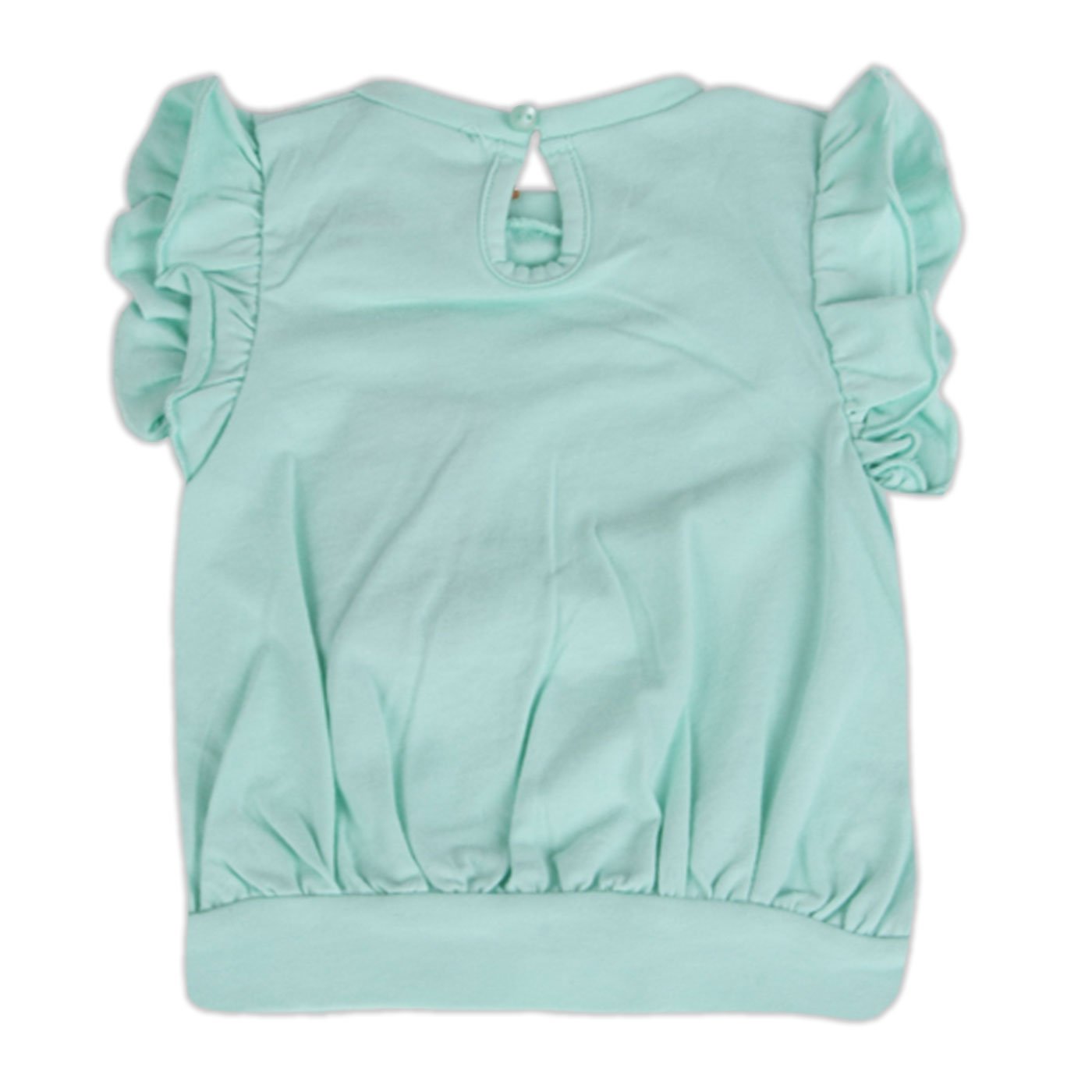 POLERA MANGA CORTA ALGODÓN NIÑA PILLÍN PVY634-23CAL BEBE TURQUESA - 3