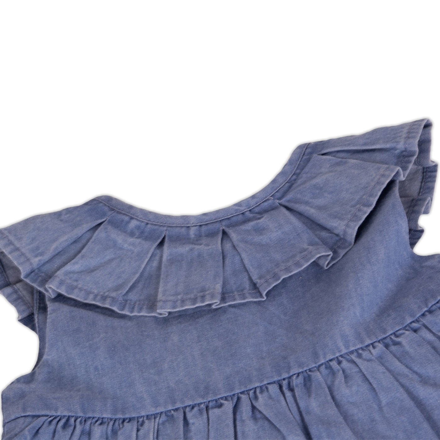 VESTIDO ALGODON NIÑA PILLIN CELESTE PVY723-23CEL CALZON BEBE - 4