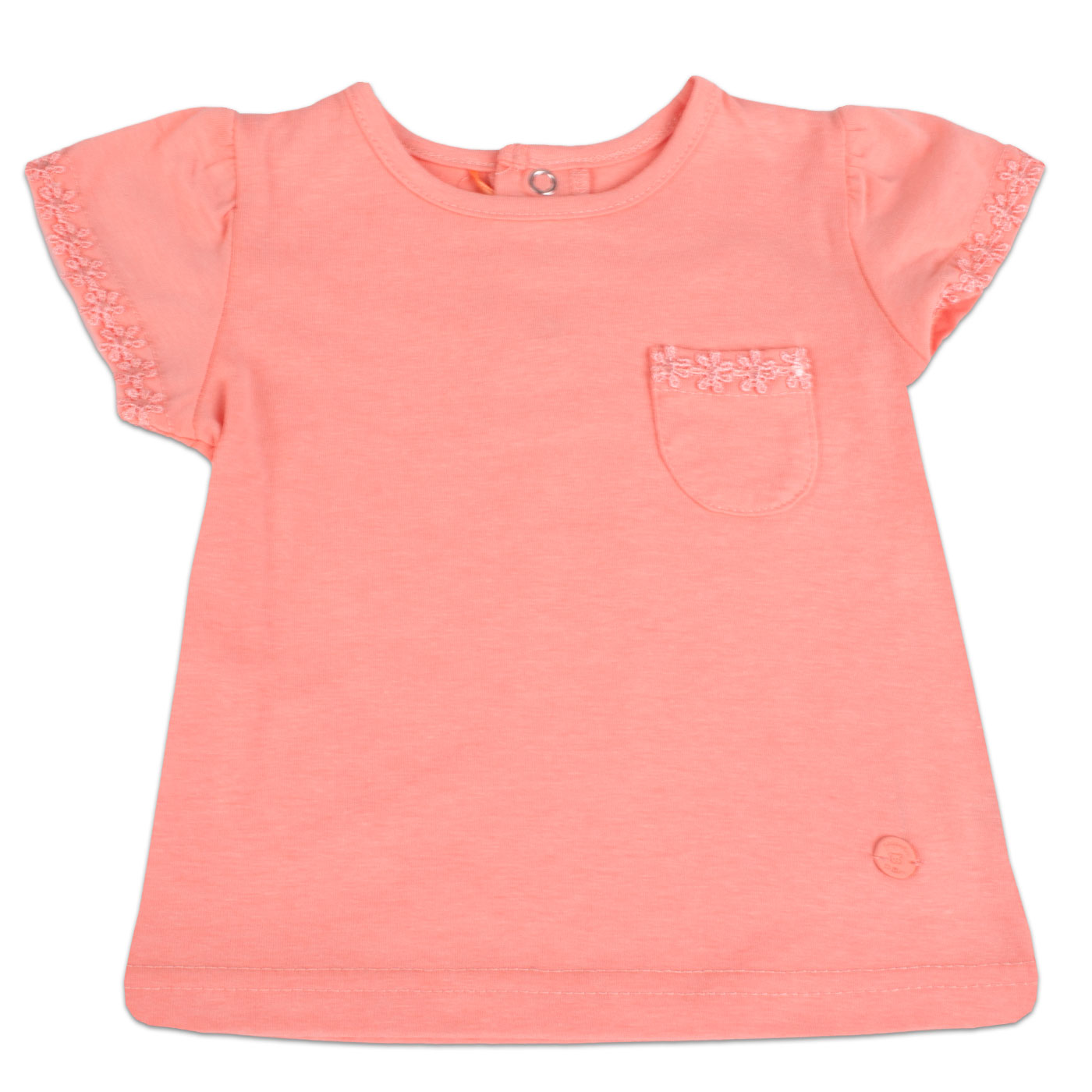 POLERA MANGA CORTA NIÑA PILLÍN PVY606-23DAM BEBE NARANJA - 1