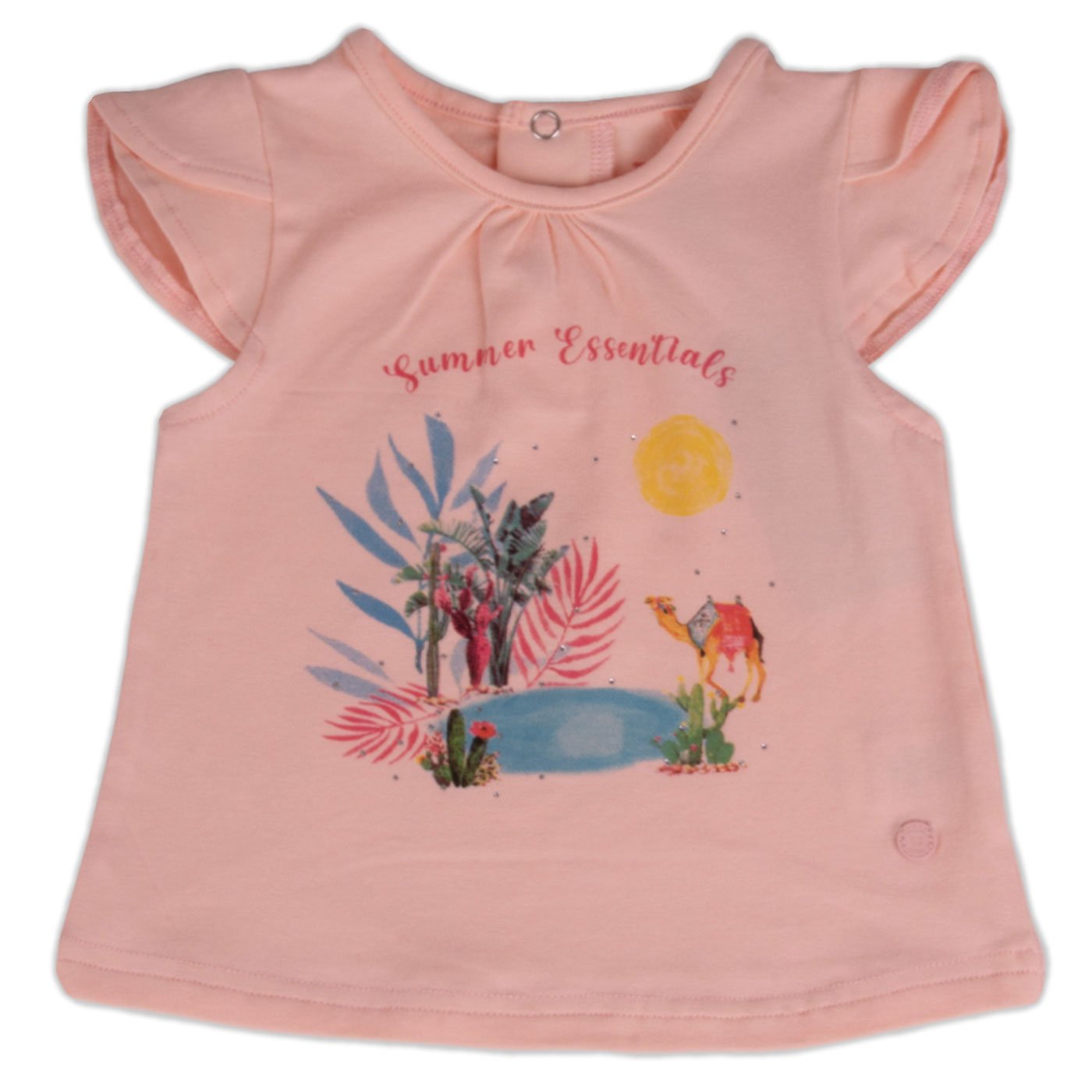 POLERA MANGA CORTA NIÑA PILLÍN PVY645-23DAM BEBE NARANJA - 1