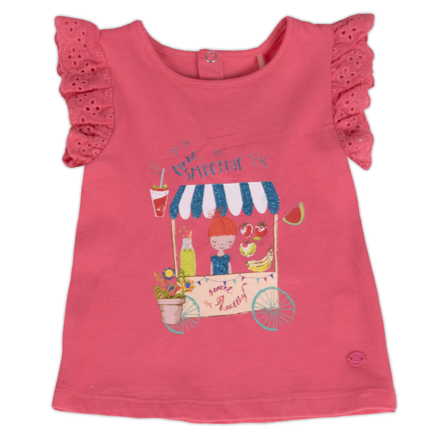 POLERA MANGA CORTA NIÑA PILLÍN PVY639-23FUC BEBE FUCSIA - 1