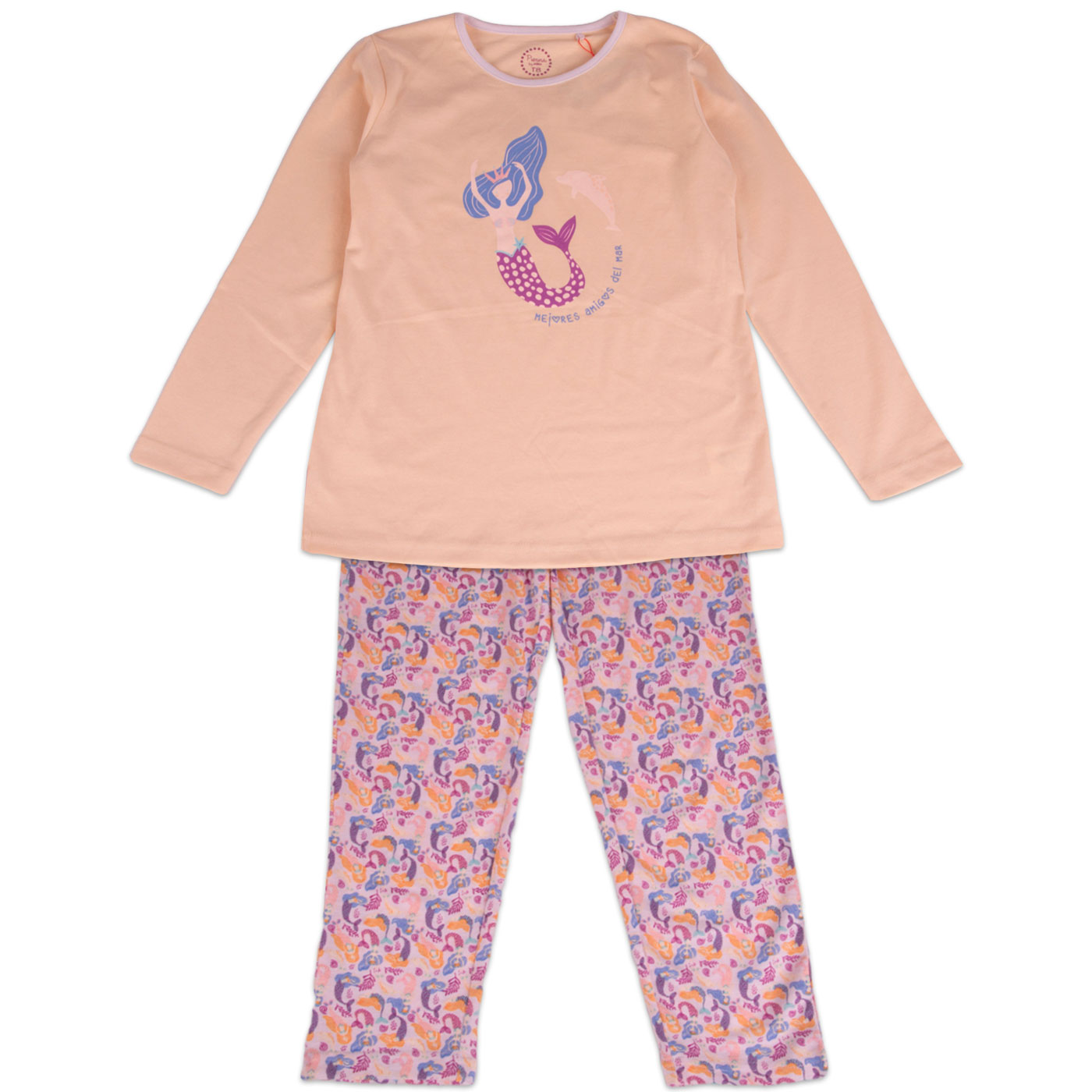 PIJAMA NIÑA NARANJA PILLIN - 1