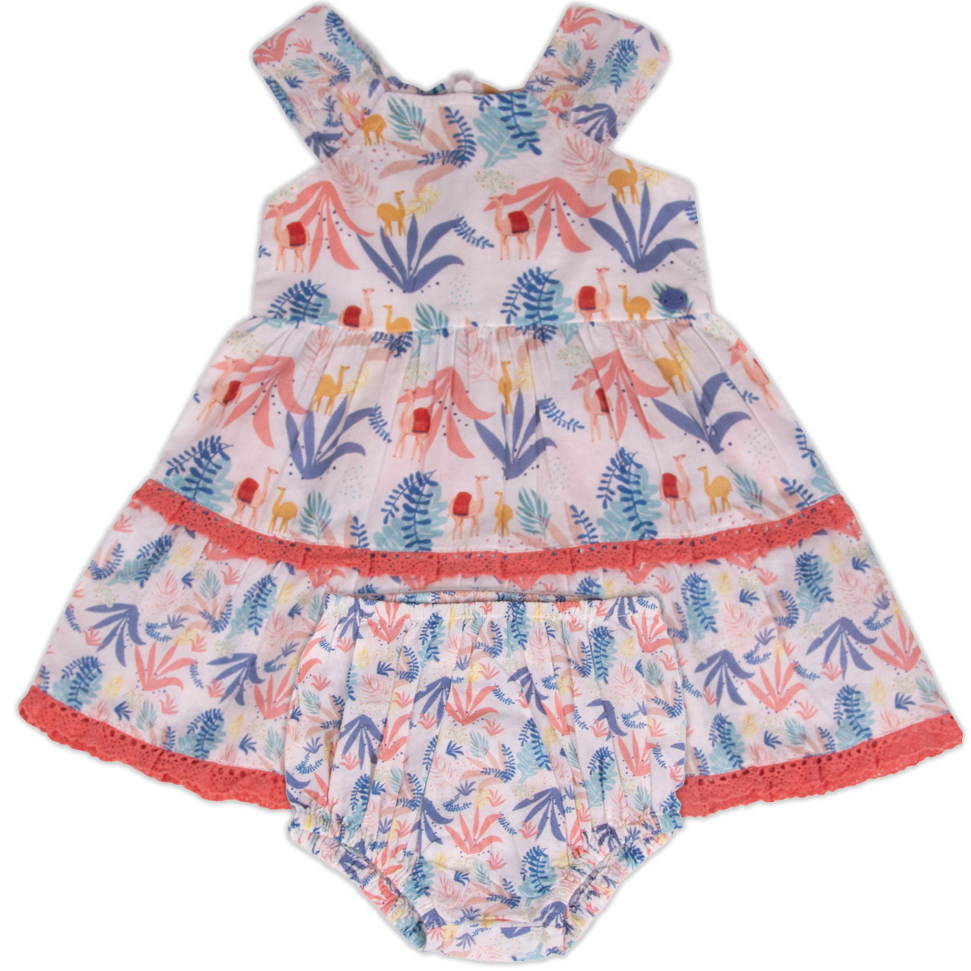 VESTIDO ALGODON NIÑA PILLIN CRUDO PVY820-23CRU BEBE - 1