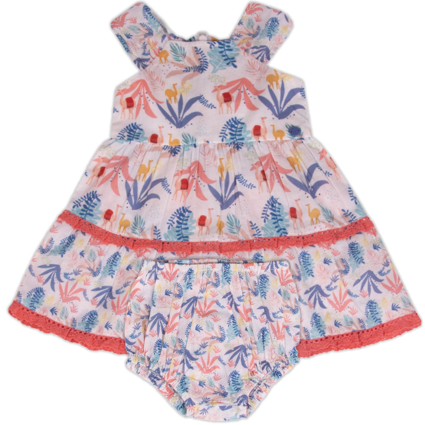 VESTIDO ALGODON NIÑA PILLIN CRUDO PVY820-23CRU BEBE - 1