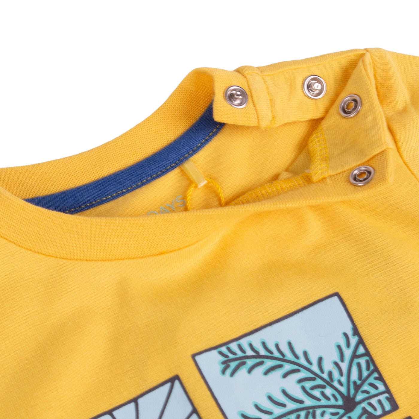 POLERA MANGA CORTA ALGODÓN NIÑO PILLÍN PVY628-23AMA BEBE AMARILLO - 3