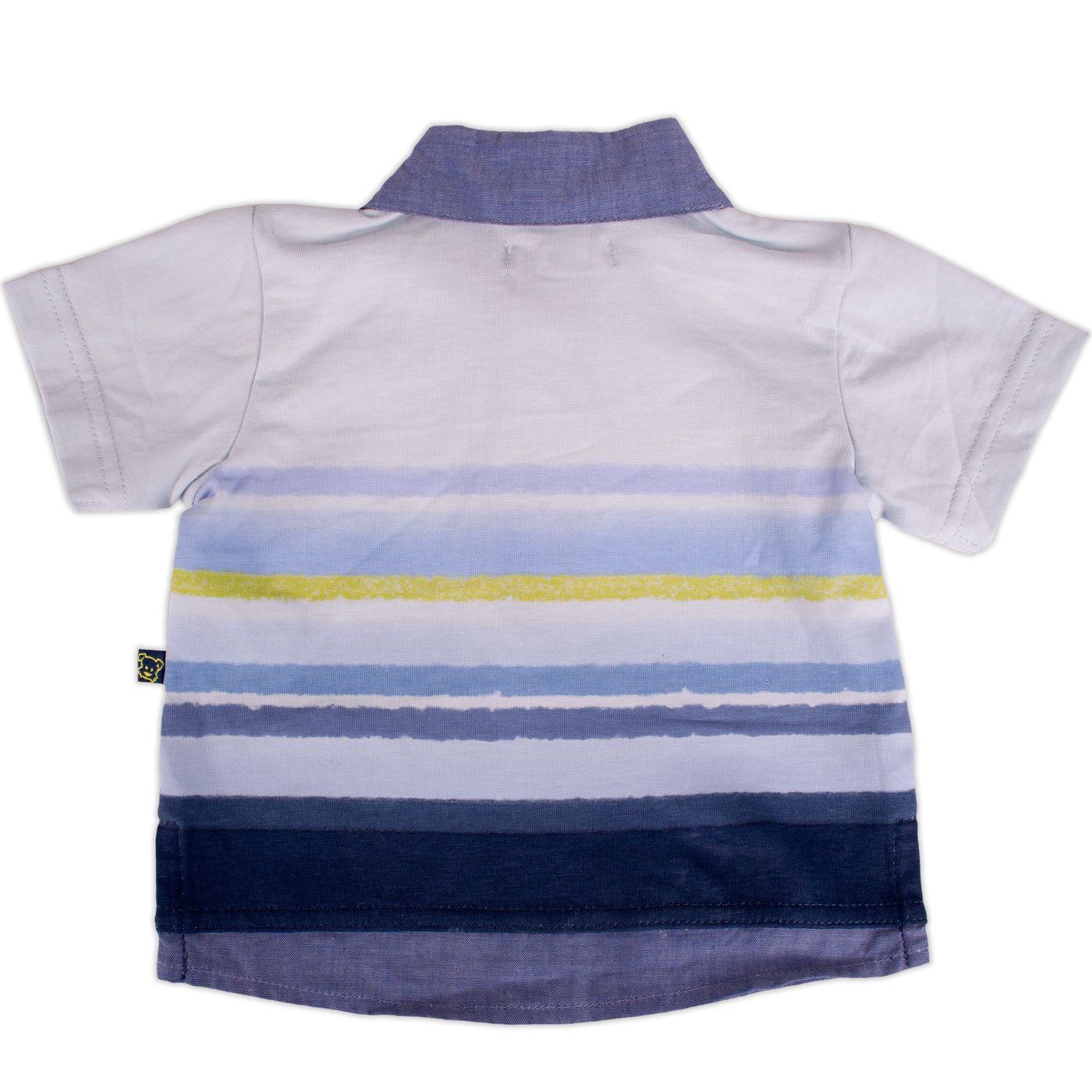 POLERA MANGA CORTA ALGODÓN NIÑO PILLÍN PVY635-23CEL BEBE CELESTE - 3