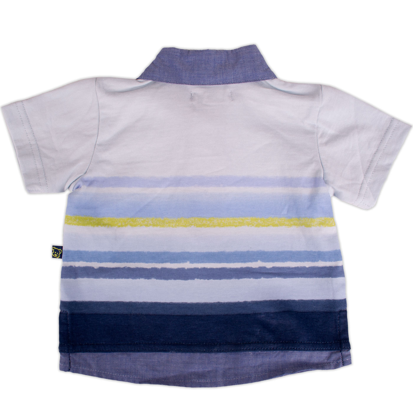 POLERA MANGA CORTA ALGODÓN NIÑO PILLÍN PVY635-23CEL BEBE CELESTE - 3