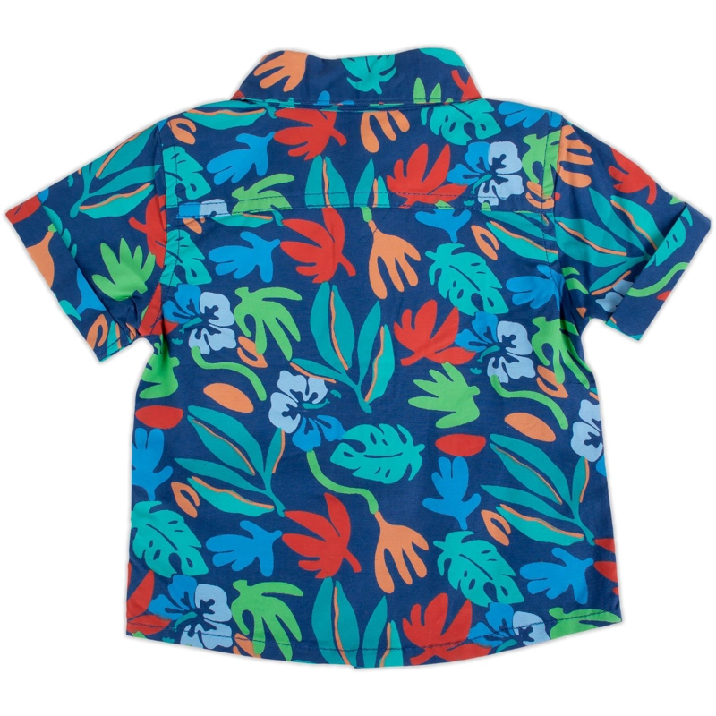 CAMISA MANGA CORTA ALGODÓN NIÑO PILLÍN PVY822-23AZU BEBE AZUL - 3