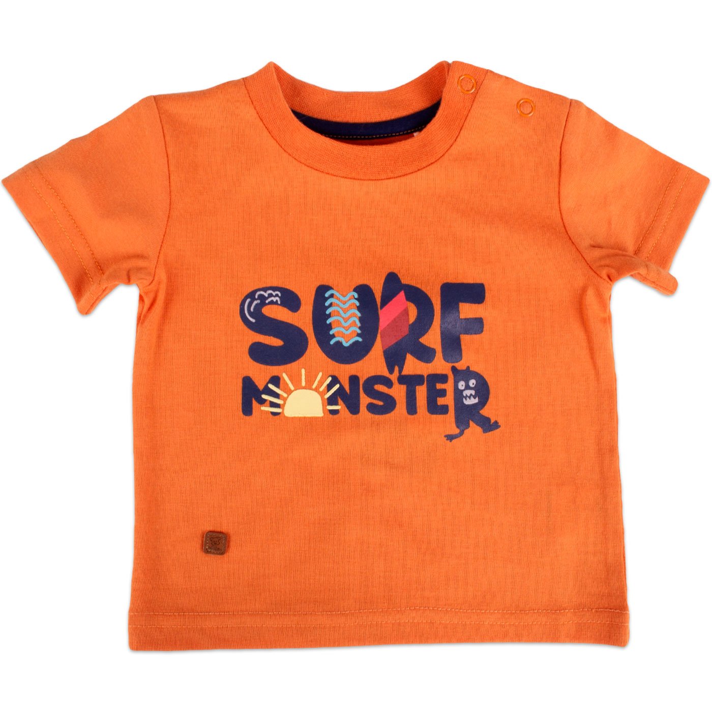 POLERA MANGA CORTA ALGODÓN NIÑO PILLÍN PVY627-23NAR BEBE NARANJA - 1