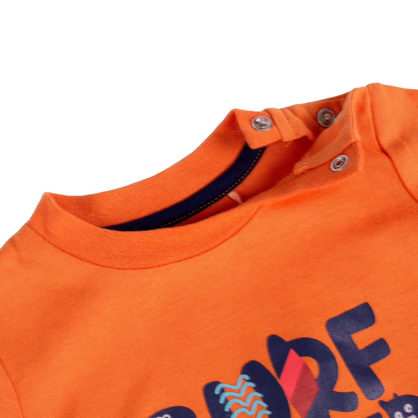 POLERA MANGA CORTA ALGODÓN NIÑO PILLÍN PVY627-23NAR BEBE NARANJA - 2