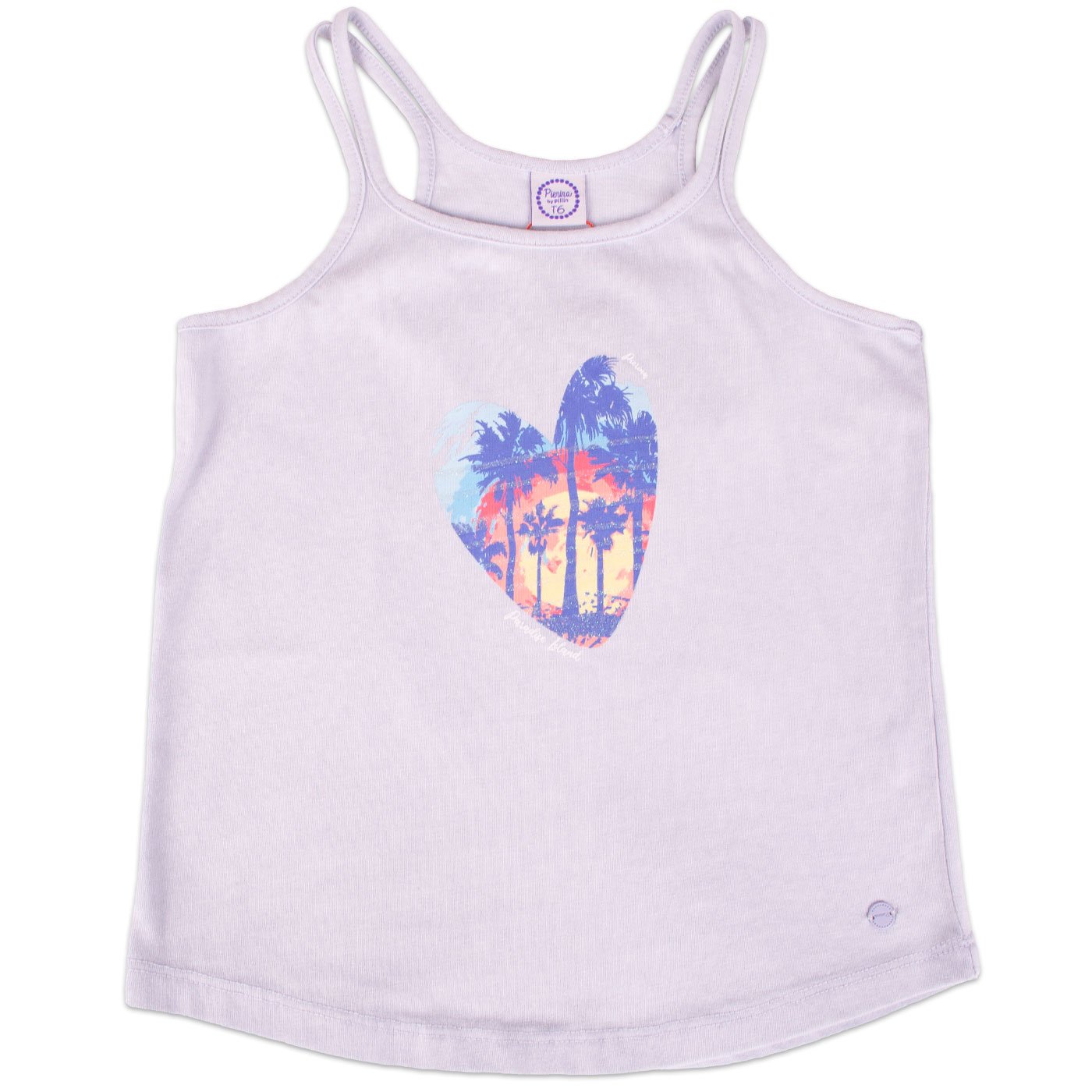 POLERA MANGA CORTA ALGODÓN NIÑA PILLÍN PVY670-23CEL CELESTE - 1