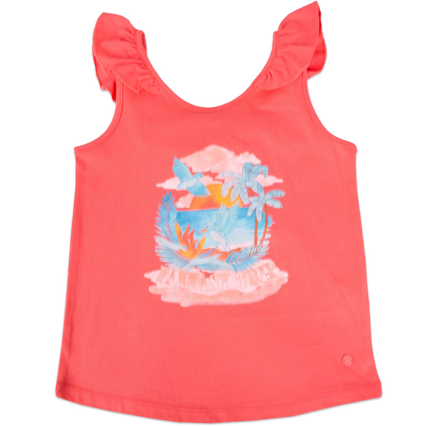 POLERA MANGA CORTA ALGODÓN NIÑA PILLÍN PVY671-23COR CORAL - 1