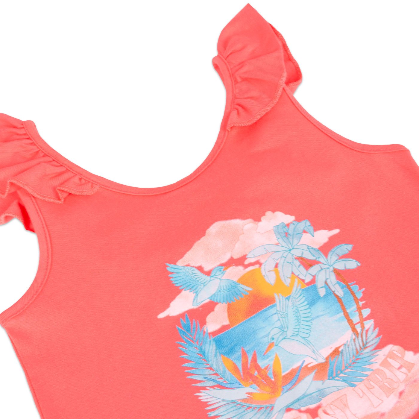 POLERA MANGA CORTA ALGODÓN NIÑA PILLÍN PVY671-23COR CORAL - 2