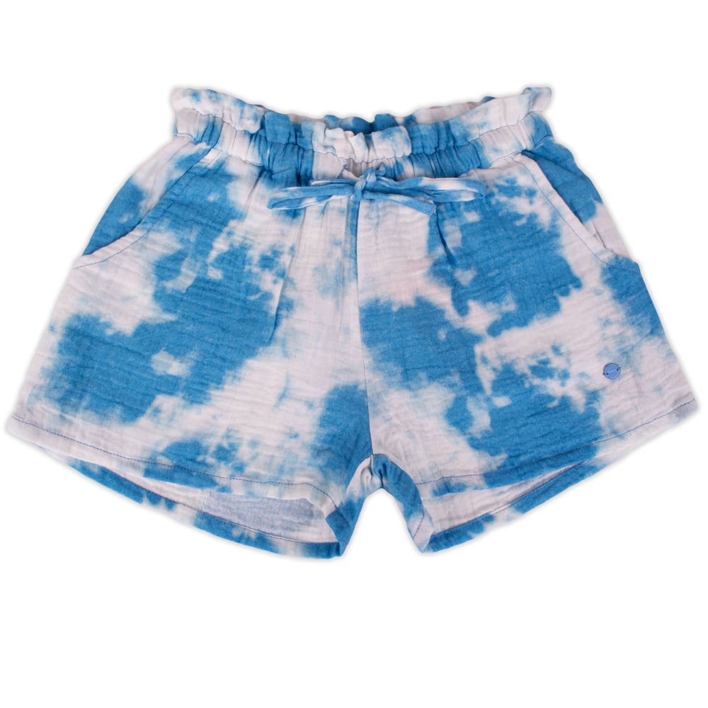 SHORT ALGODÓN NIÑA PILLÍN AZUL PVY841-23AZU - 1