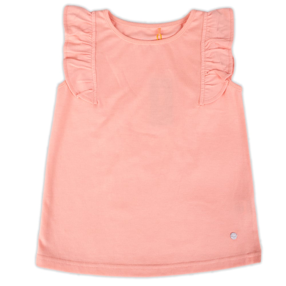 POLERA MANGA CORTA ALGODÓN NIÑA PILLÍN PVY613-23MEL DURAZNO - 1