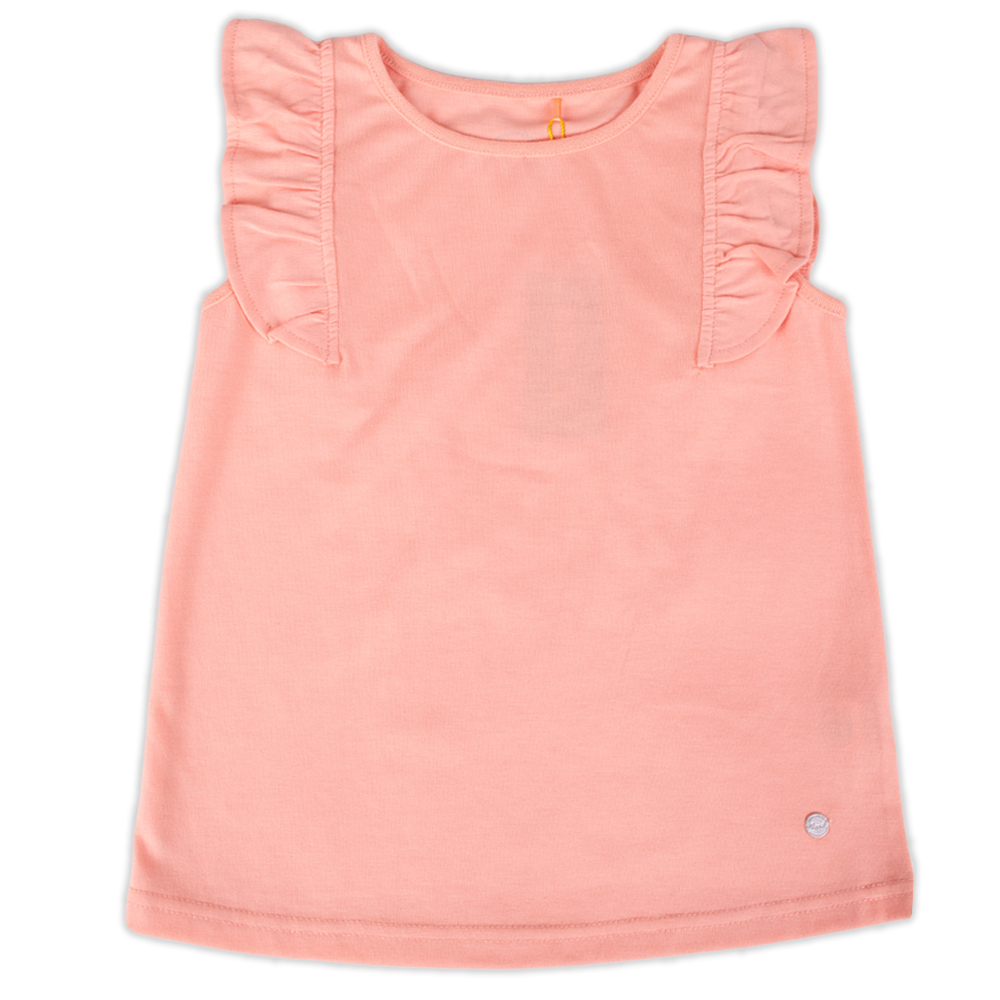 POLERA MANGA CORTA ALGODÓN NIÑA PILLÍN PVY613-23MEL DURAZNO - 1