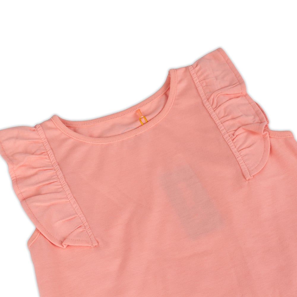 POLERA MANGA CORTA ALGODÓN NIÑA PILLÍN PVY613-23MEL DURAZNO - 2