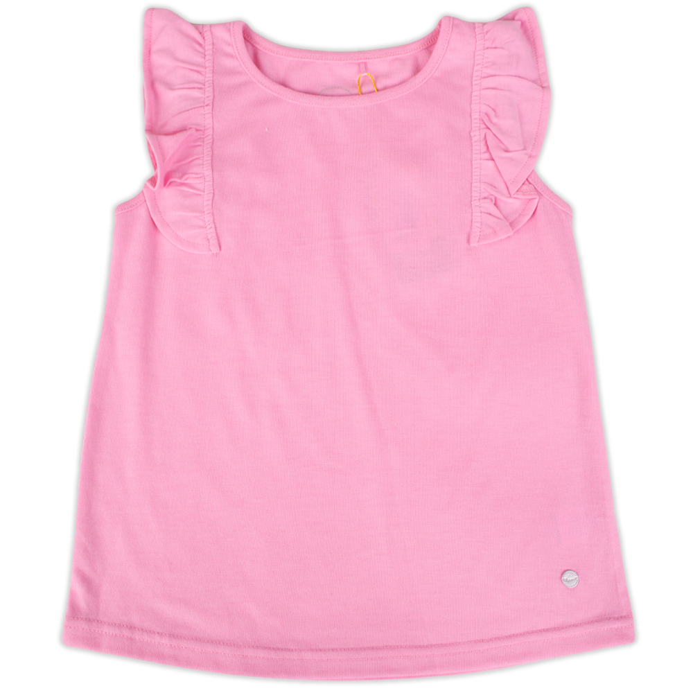 POLERA MANGA CORTA ALGODÓN NIÑA PILLÍN PVY613-23ROS ROSADO - 1