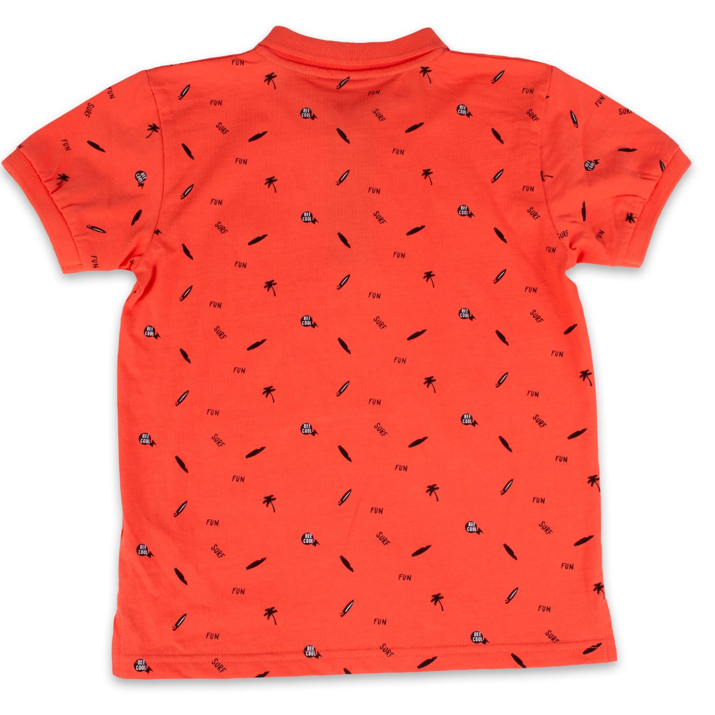 POLERA MANGA CORTA ALGODÓN NIÑO PILLÍN PVY667-23COR CORAL - 3