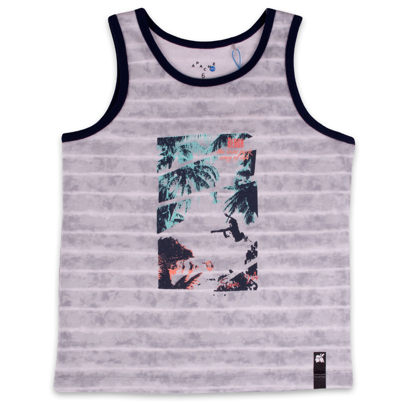 POLERA MANGA CORTA ALGODÓN NIÑO PILLÍN PVY668-23GRI GRIS - 1