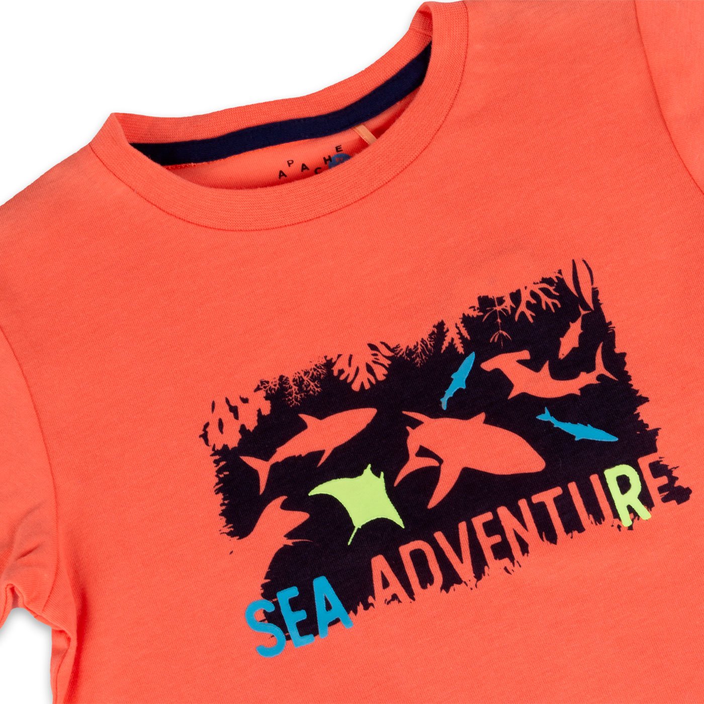 POLERA MANGA CORTA ALGODÓN NIÑO PILLÍN PVY622-23NAR NARANJA - 2