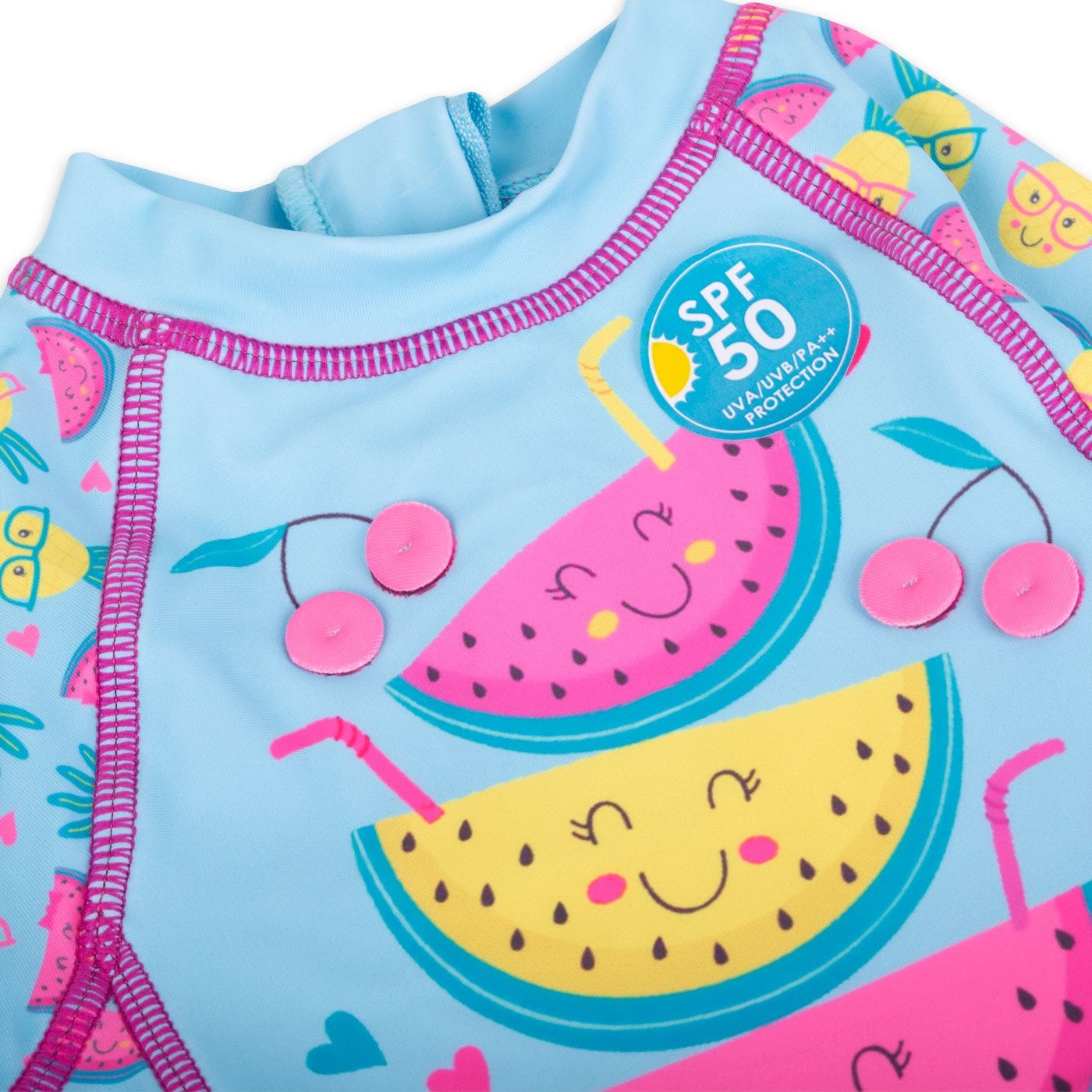 POLERA NIÑA PILLÍN TURQUESA PVY843-23TUR UV + GORRO BEBÉ - 2