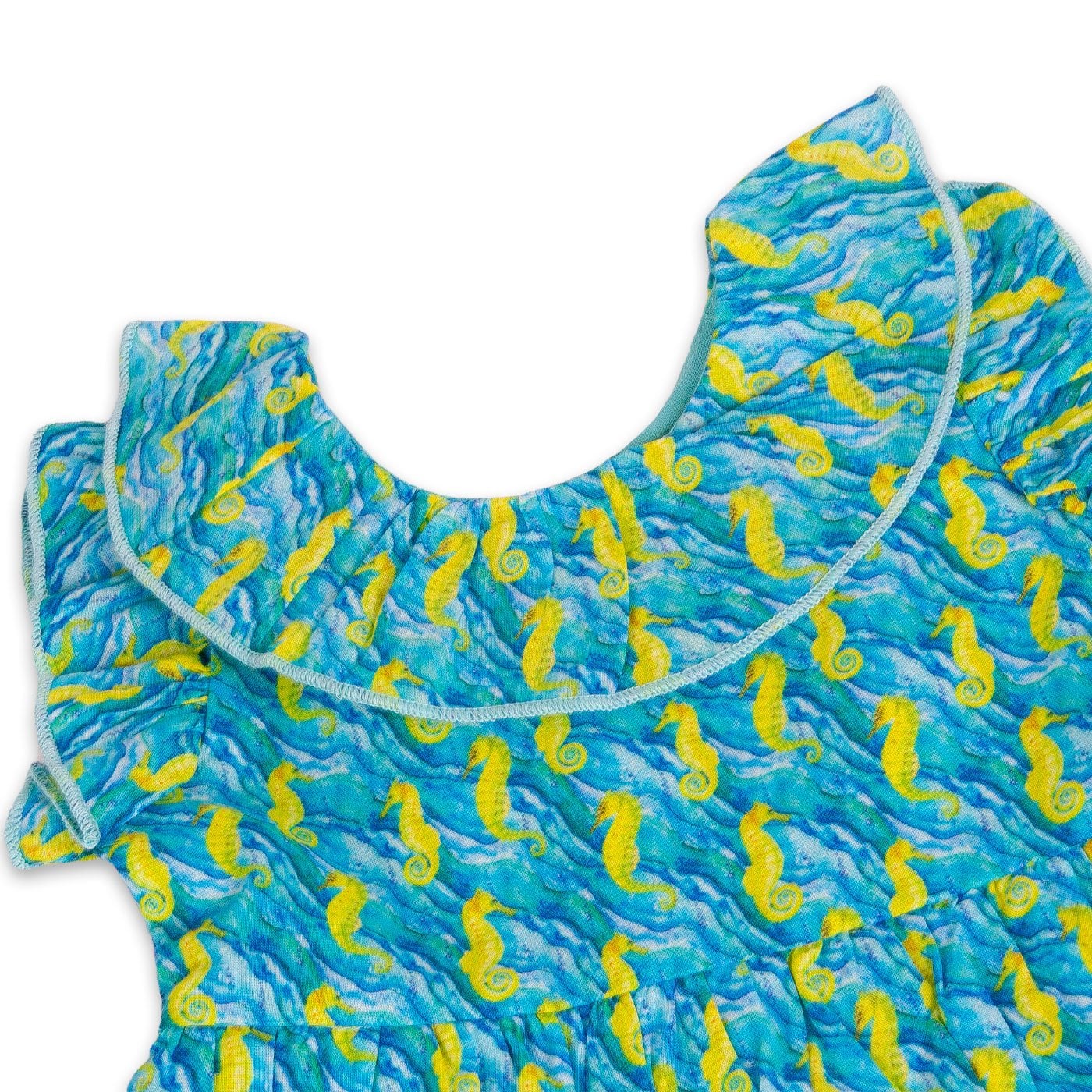VESTIDO BEBE NIÑA TURQUESA PILLIN - 2