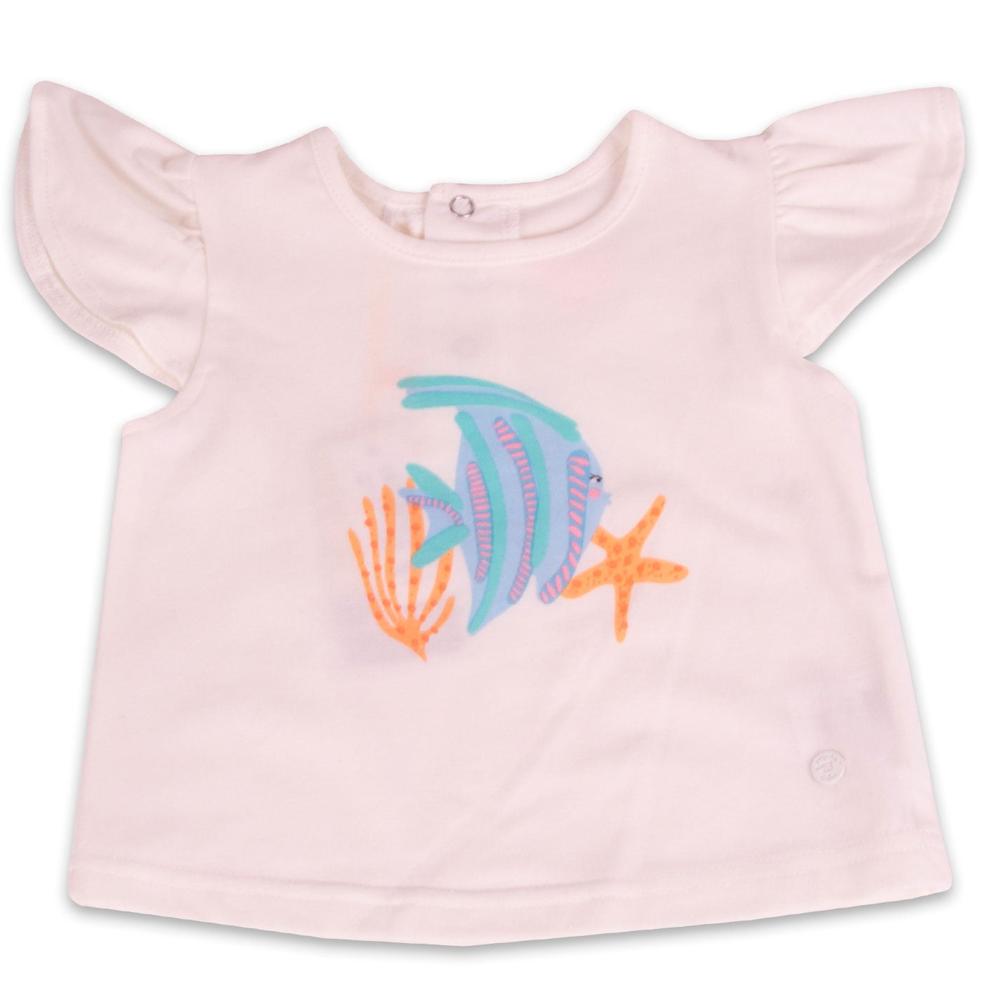 POLERA MANGA CORTA NIÑA PILLÍN PVY607-23BCO BEBE BLANCO - 1