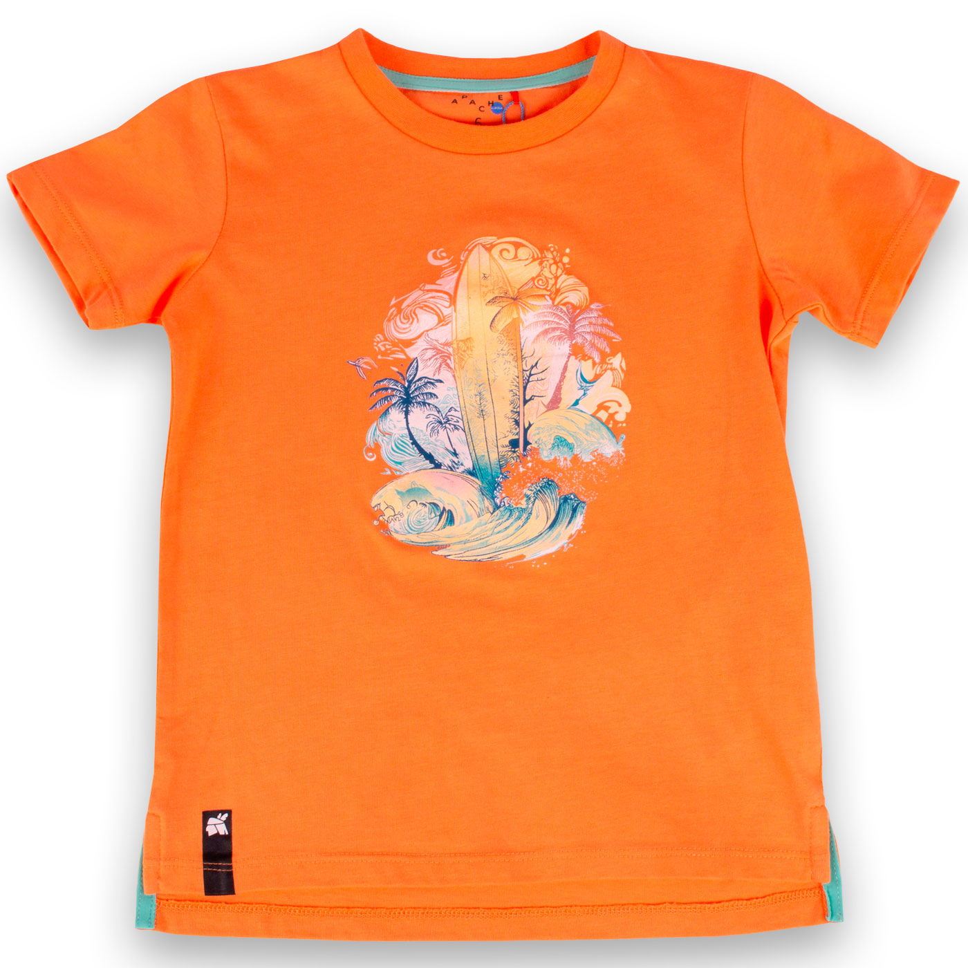 POLERA MANGA CORTA ALGODÓN NIÑO PILLÍN PVY665-23NAR NARANJA - 1