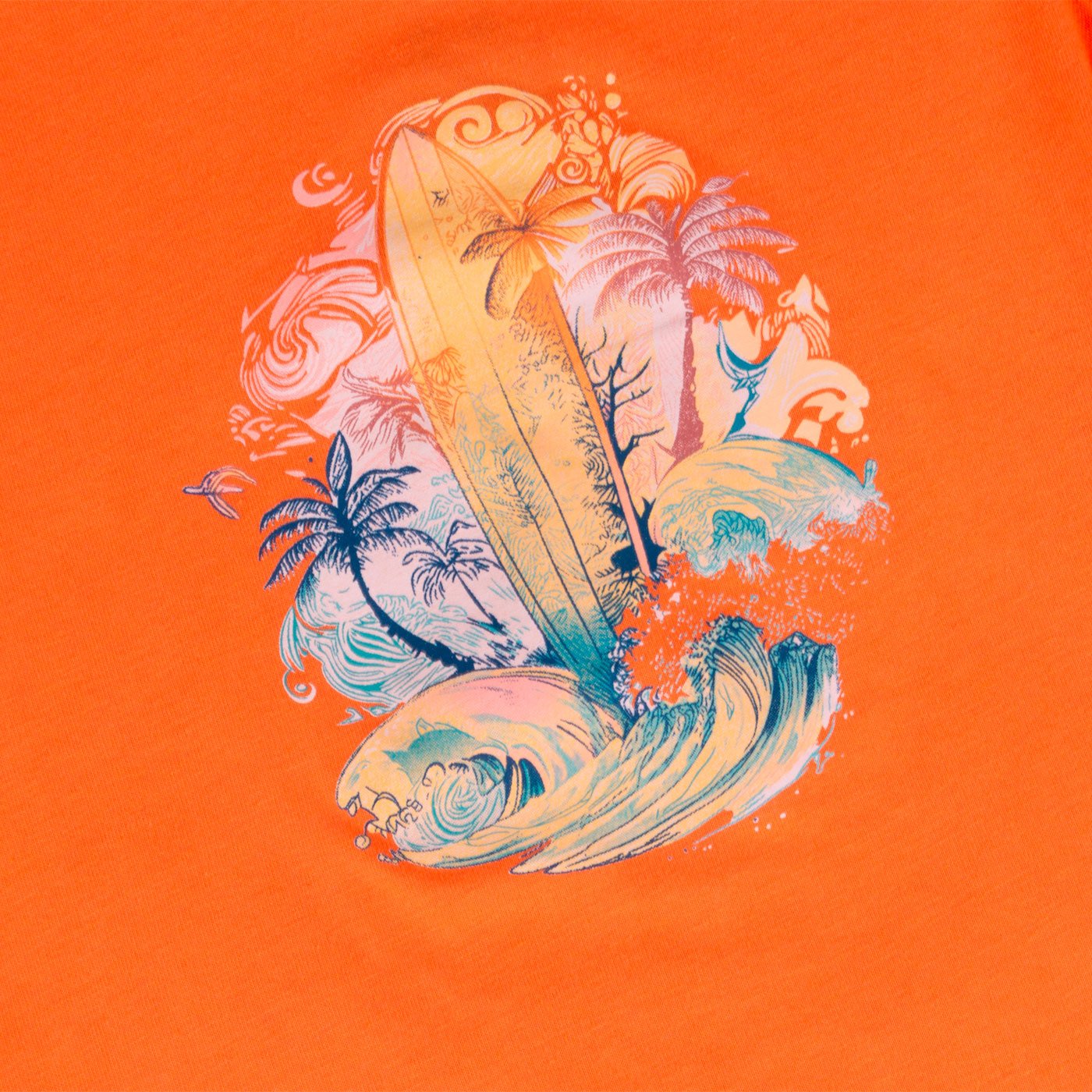 POLERA MANGA CORTA ALGODÓN NIÑO PILLÍN PVY665-23NAR NARANJA - 2