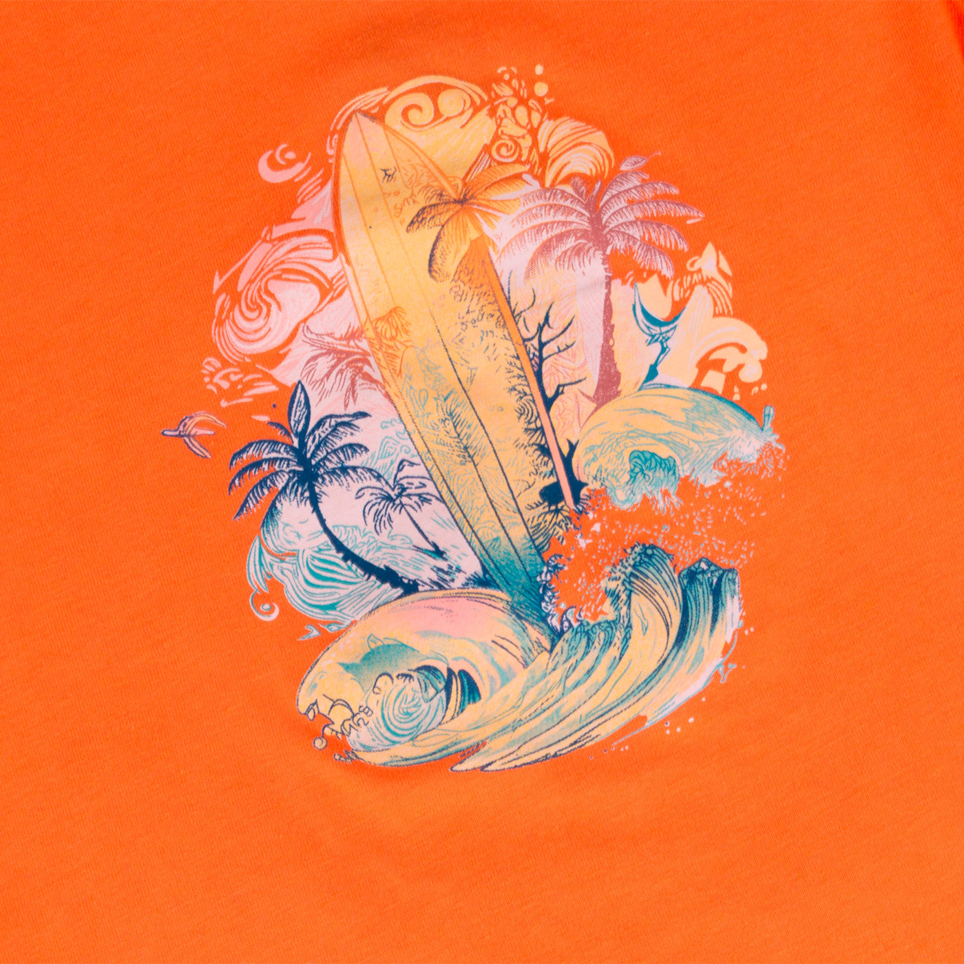 POLERA MANGA CORTA ALGODÓN NIÑO PILLÍN PVY665-23NAR NARANJA - 2